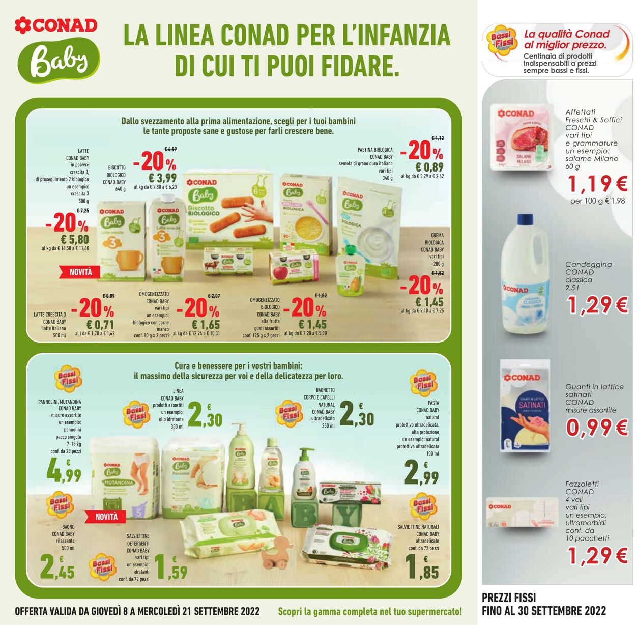 Volantino Conad 08.09.2022 - 21.09.2022