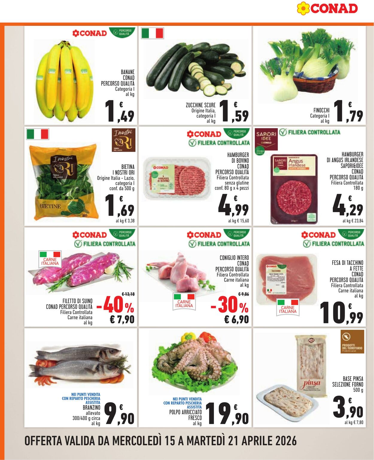 Volantino Conad 15.04.2026 - 21.04.2026