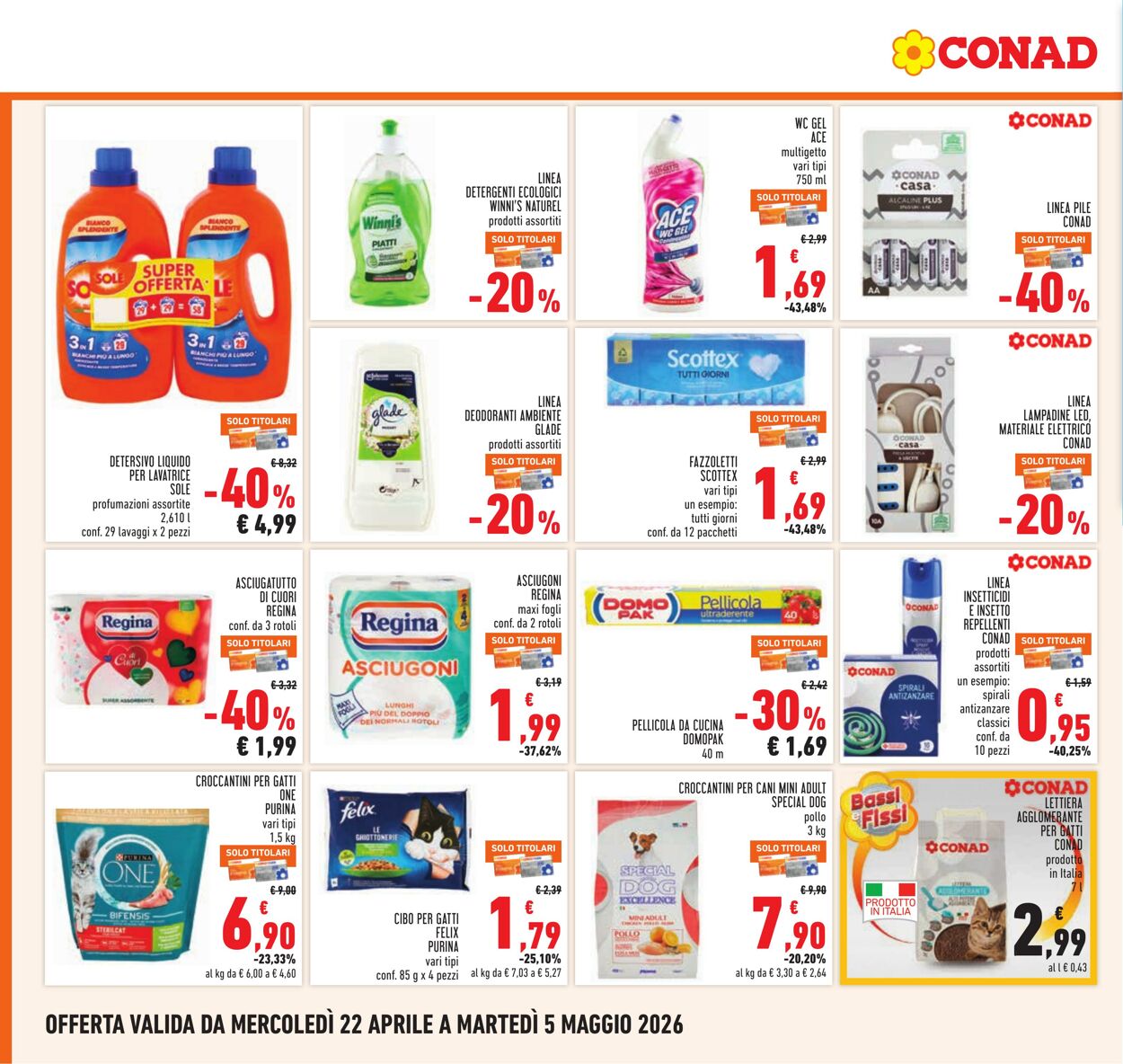 Volantino Conad 22.04.2026 - 05.05.2026
