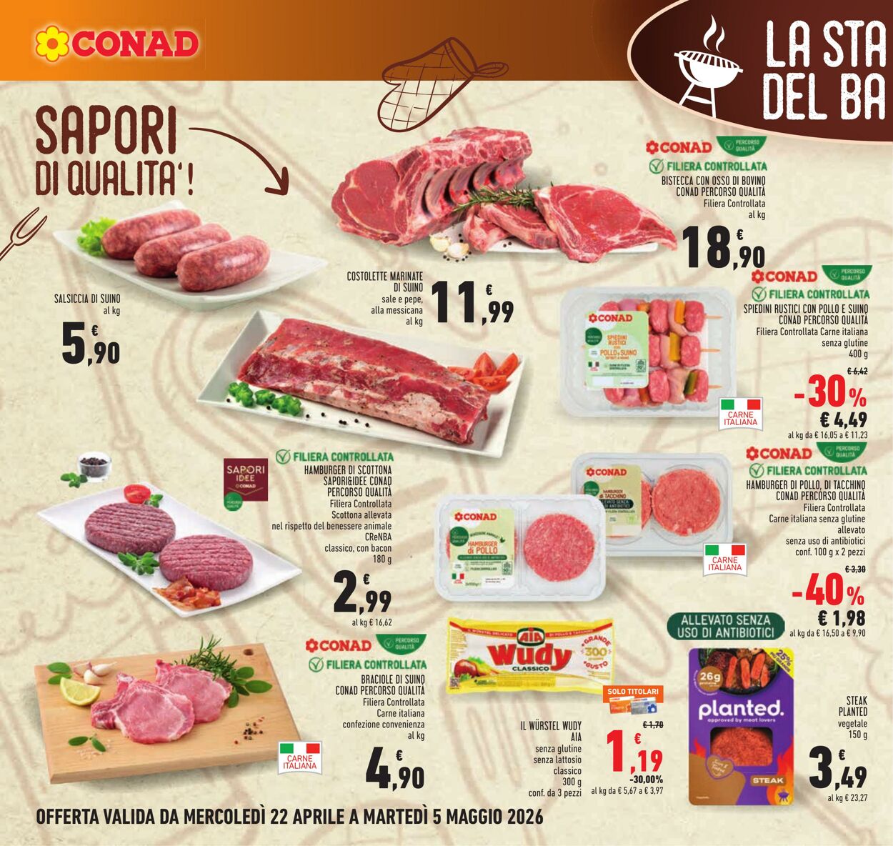 Volantino Conad 22.04.2026 - 05.05.2026