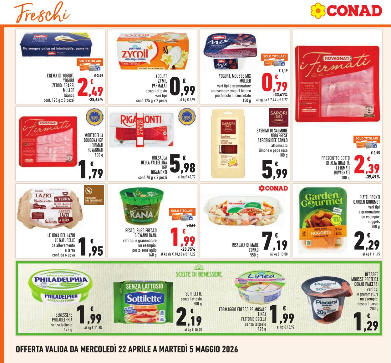Volantino Conad 22.04.2026 - 05.05.2026