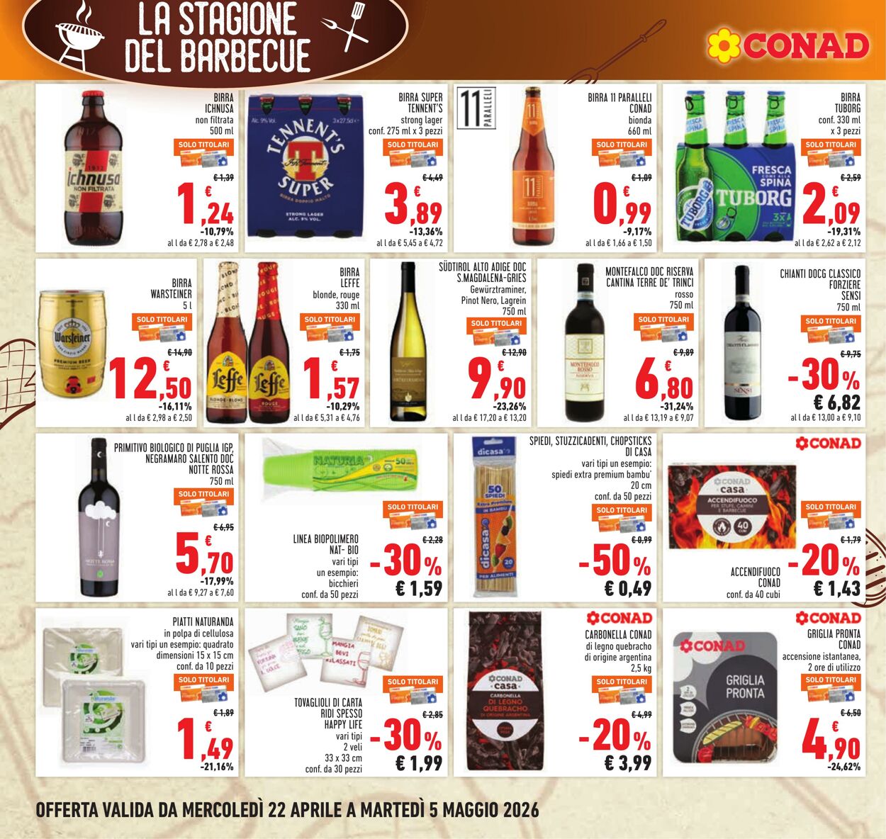 Volantino Conad 22.04.2026 - 05.05.2026