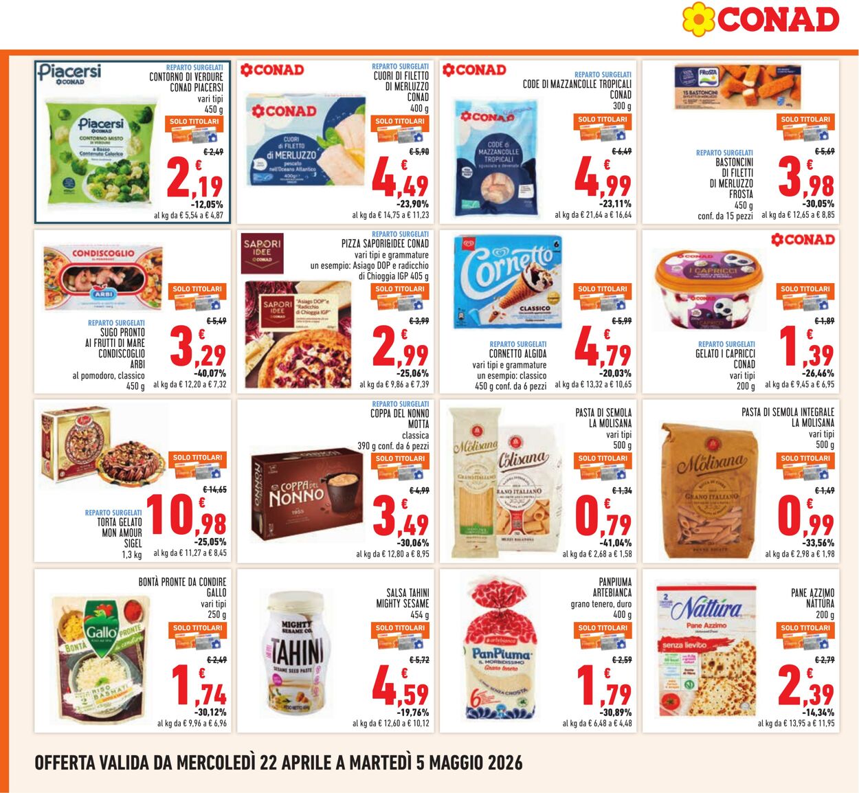 Volantino Conad 22.04.2026 - 05.05.2026
