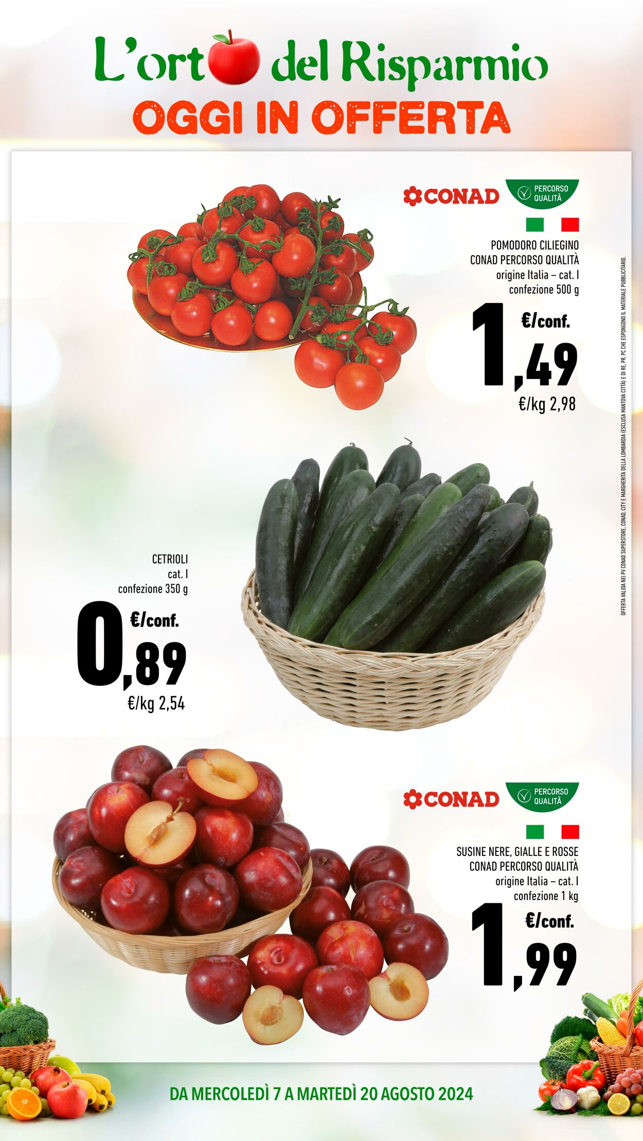 Volantino Conad 20.08.2024 - 03.09.2024