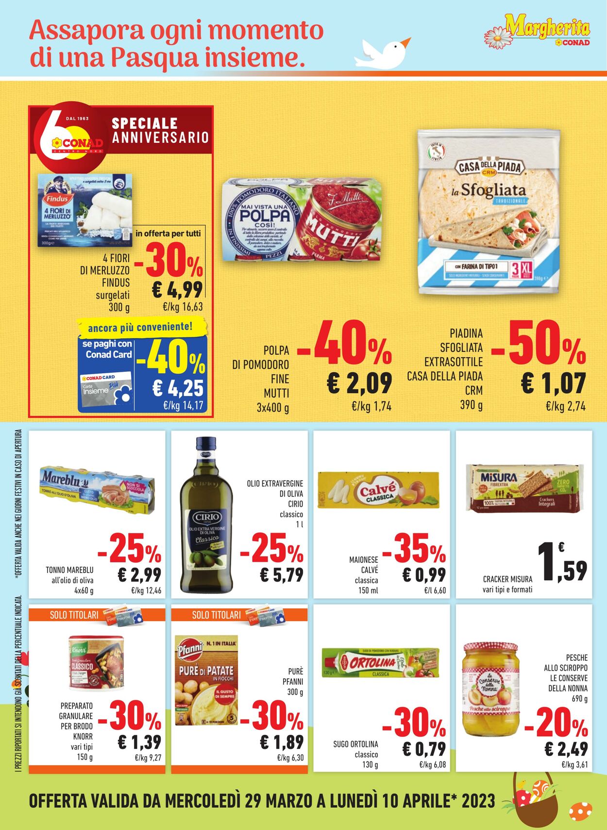 Volantino Conad 29.03.2023 - 10.04.2023