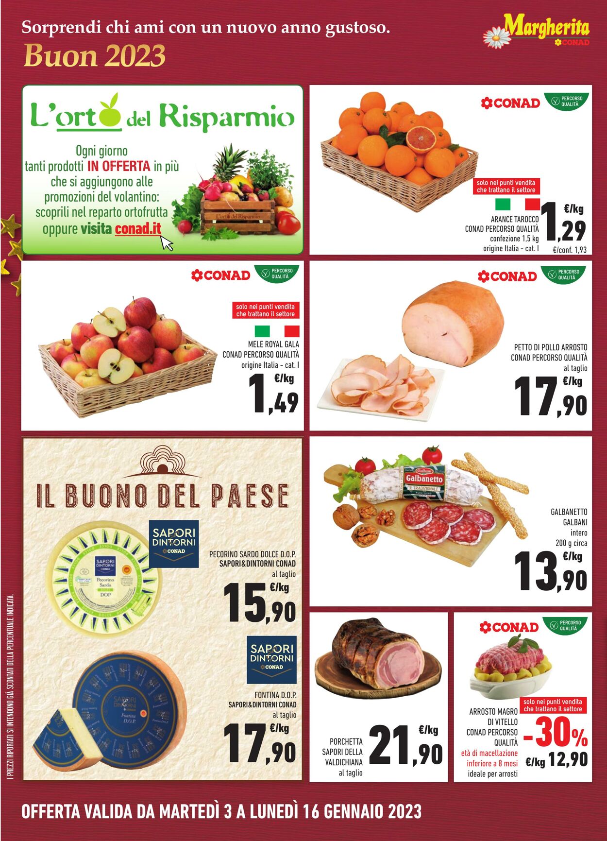 Volantino Conad 03.01.2023 - 16.01.2023