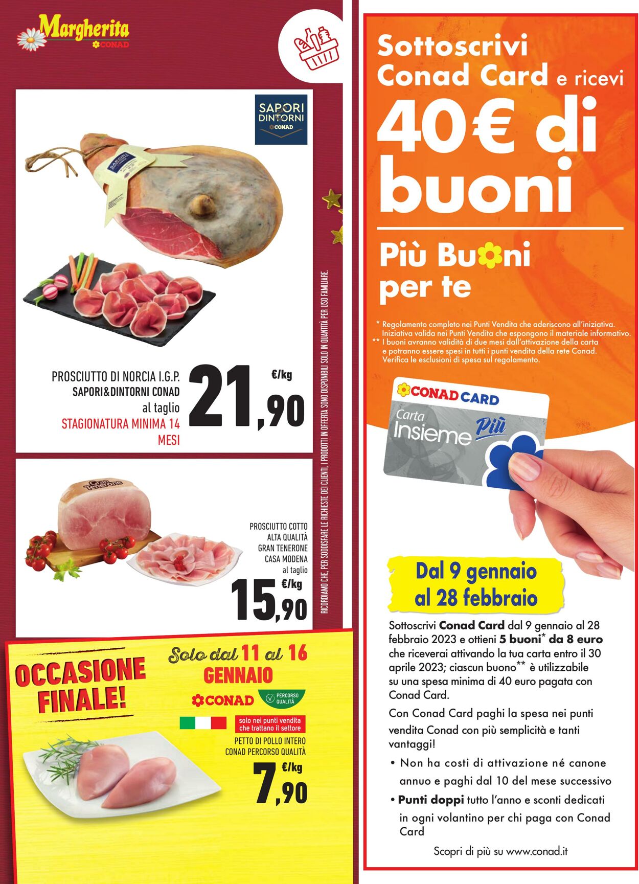 Volantino Conad 03.01.2023 - 16.01.2023