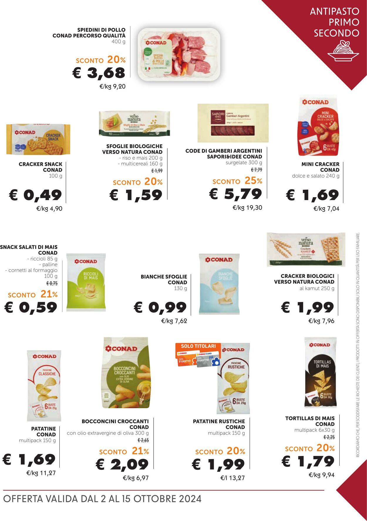 Volantino Conad 02.09.2024 - 15.10.2024