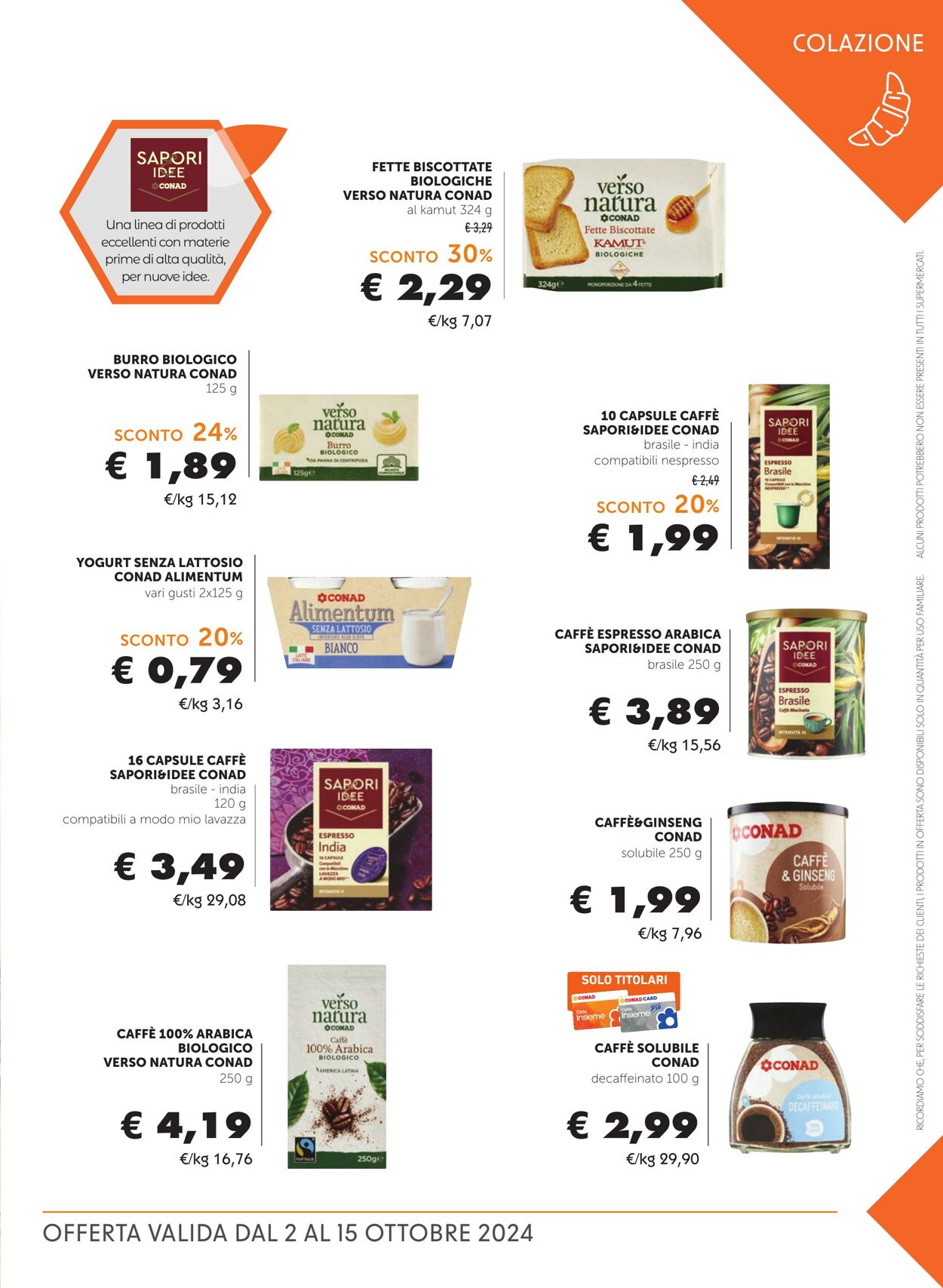 Volantino Conad 02.10.2024 - 15.10.2024