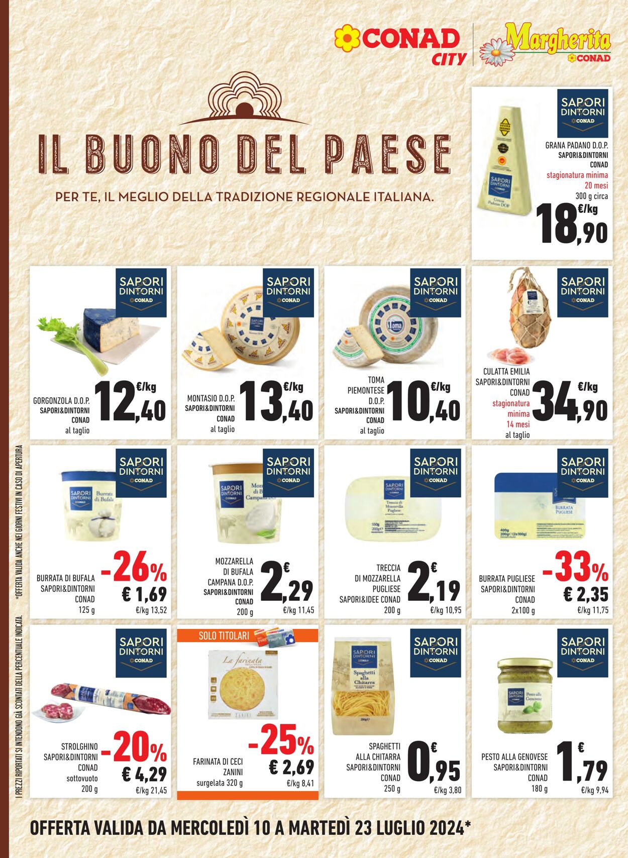 Volantino Conad 10.07.2024 - 23.07.2024