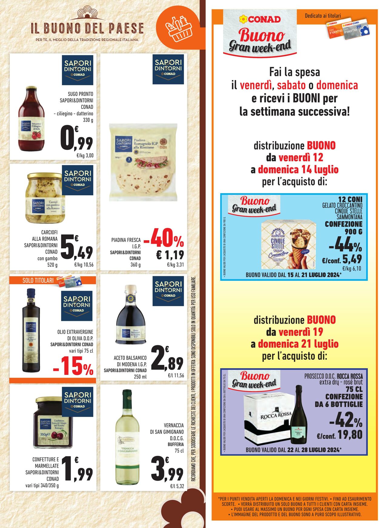 Volantino Conad 10.07.2024 - 23.07.2024