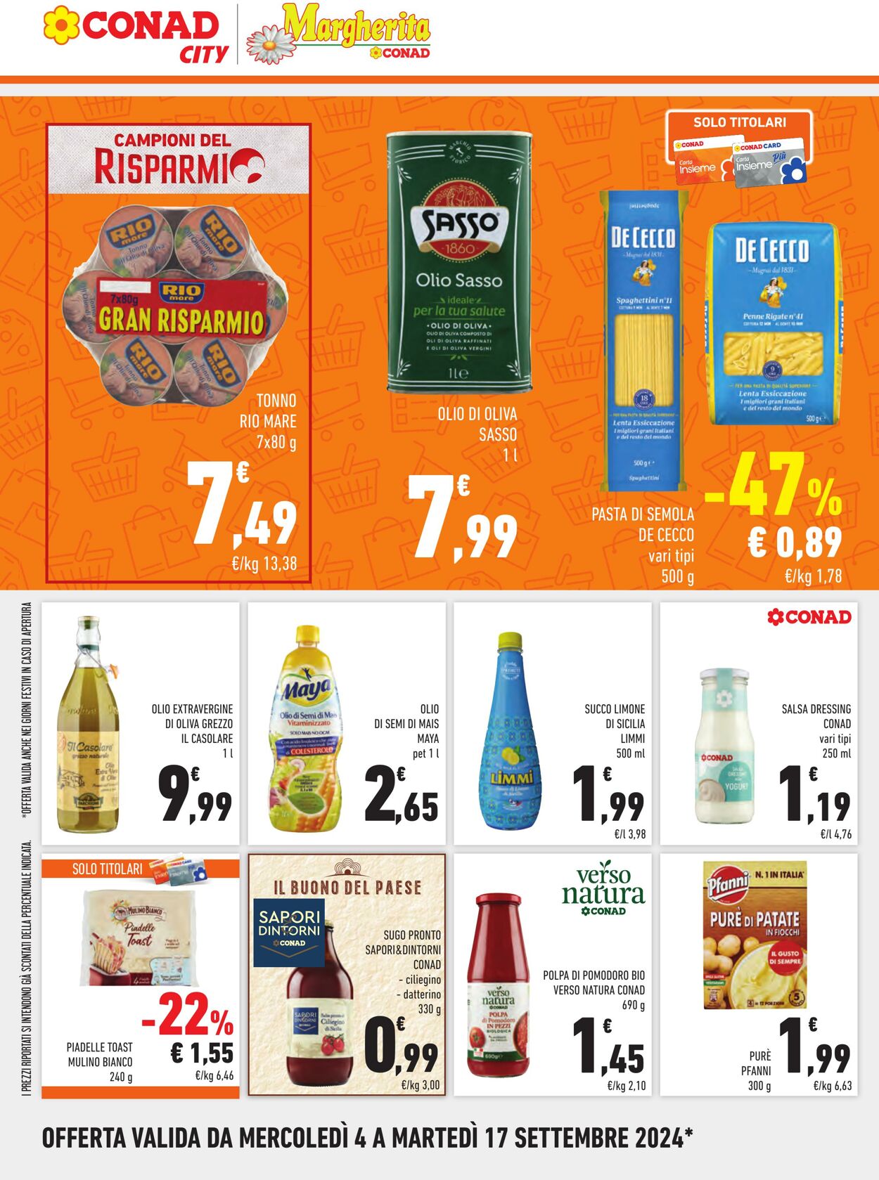 Volantino Conad 04.08.2024 - 17.09.2024