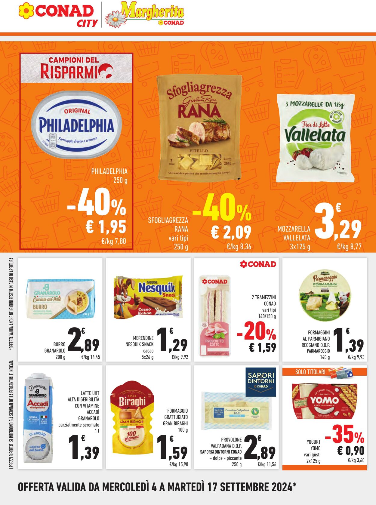 Volantino Conad 04.08.2024 - 17.09.2024