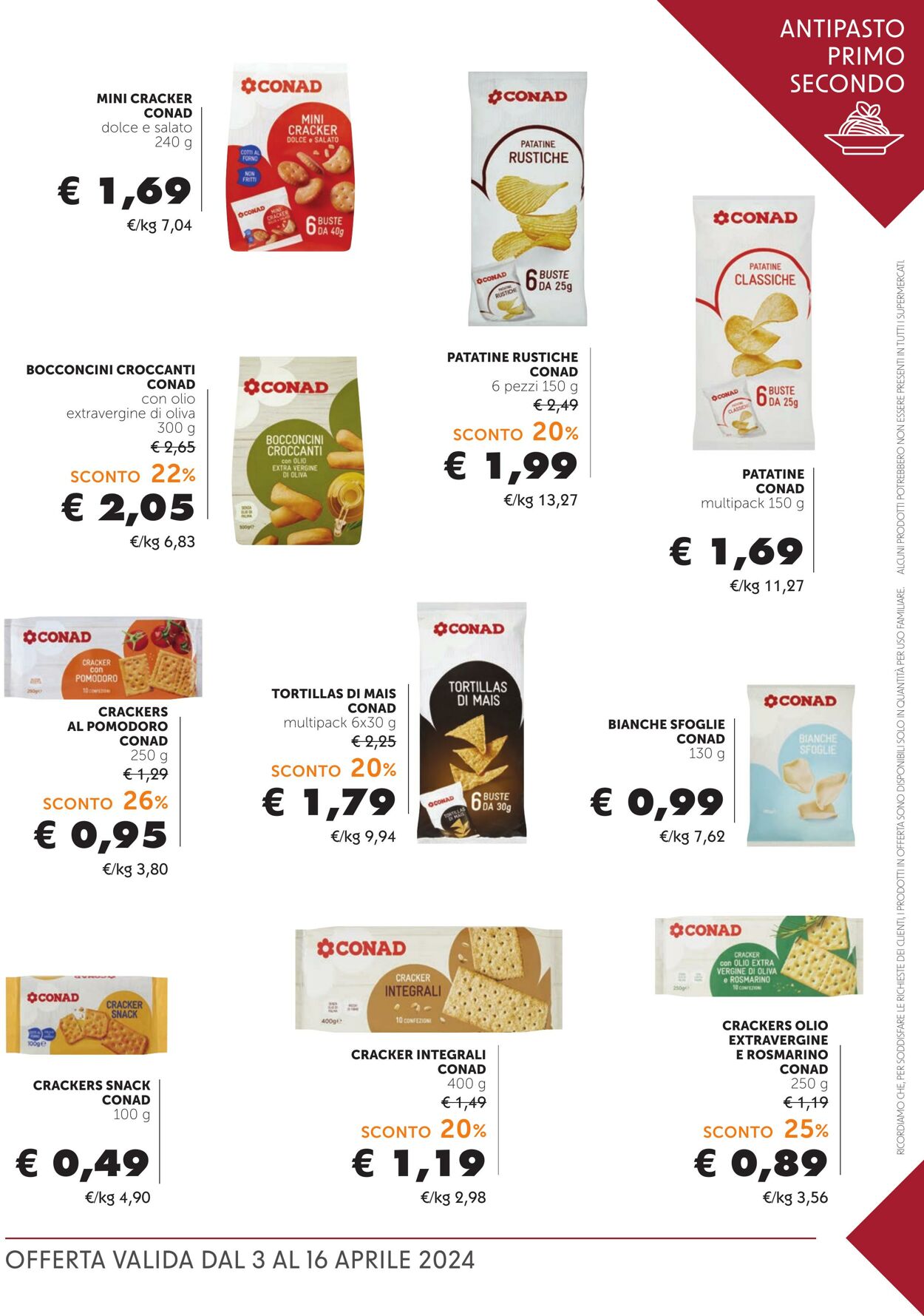 Volantino Conad 03.04.2024 - 16.04.2024