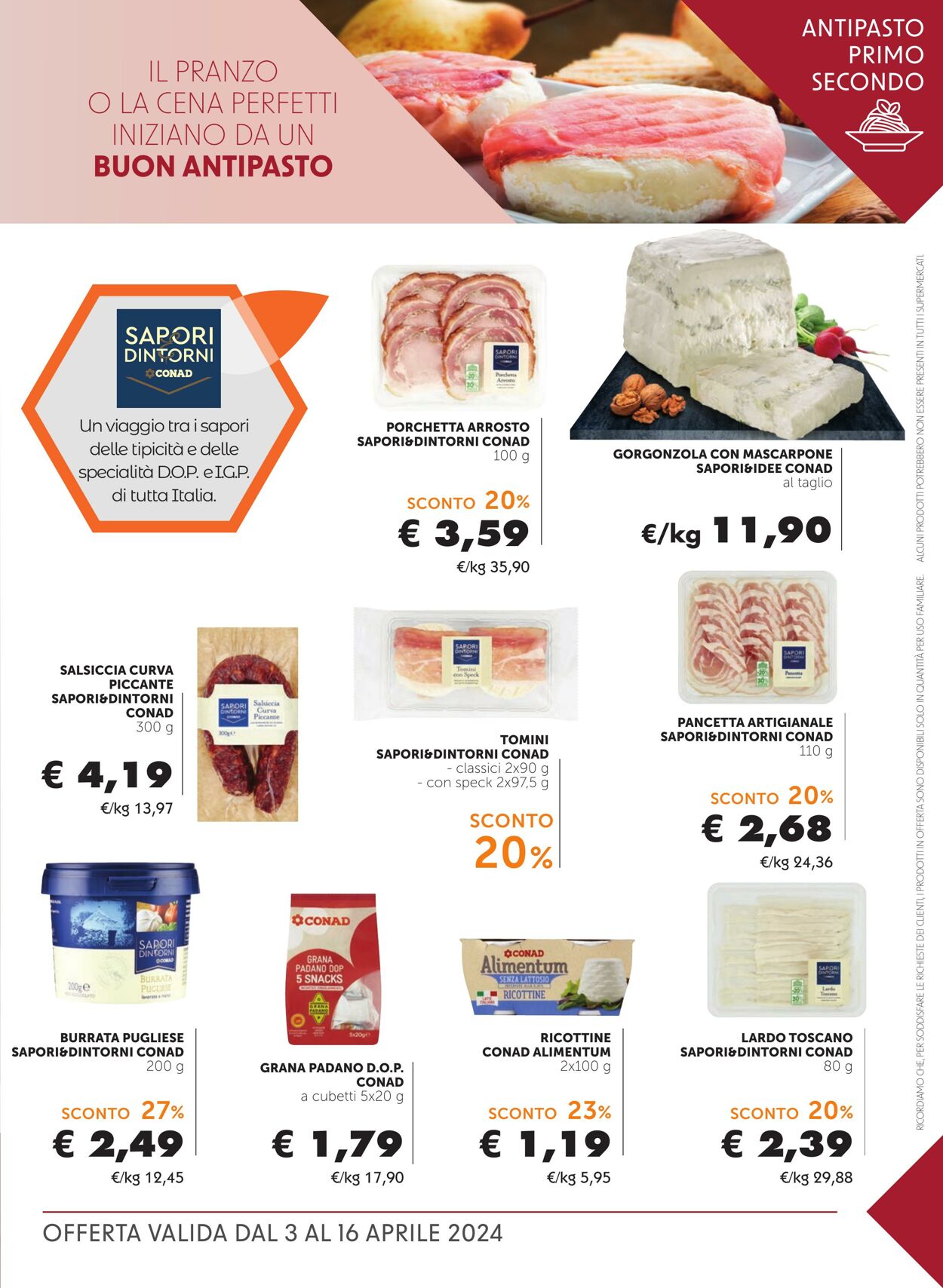 Volantino Conad 03.04.2024 - 16.04.2024