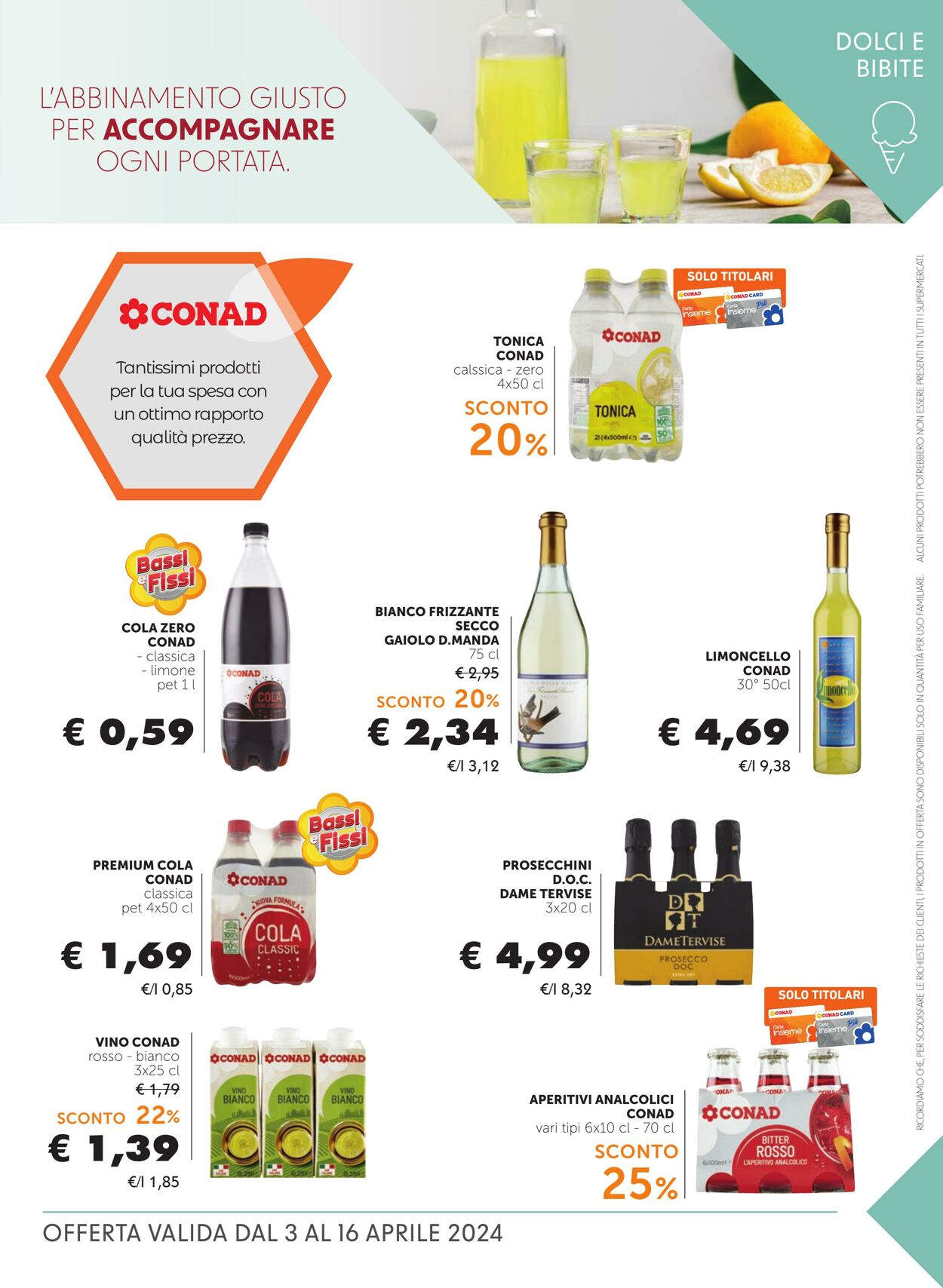 Volantino Conad 03.04.2024 - 16.04.2024