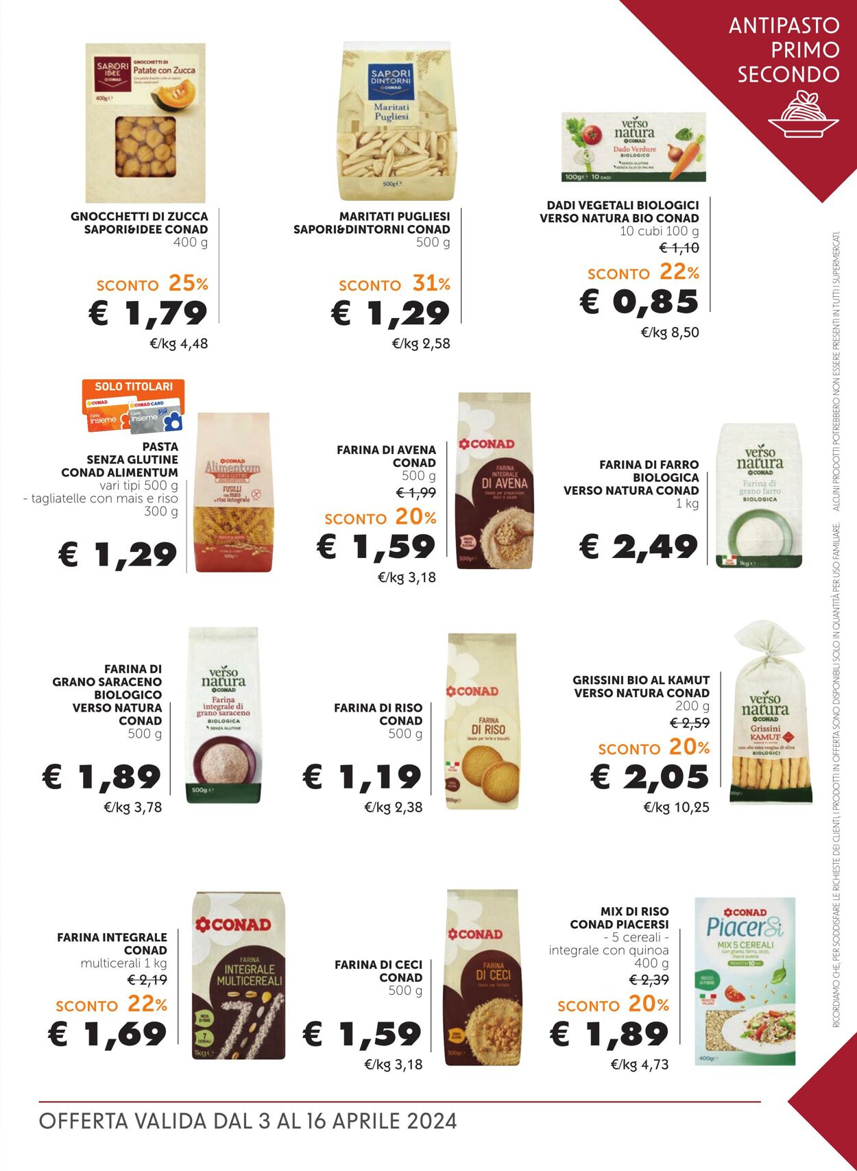 Volantino Conad 03.04.2024 - 16.04.2024