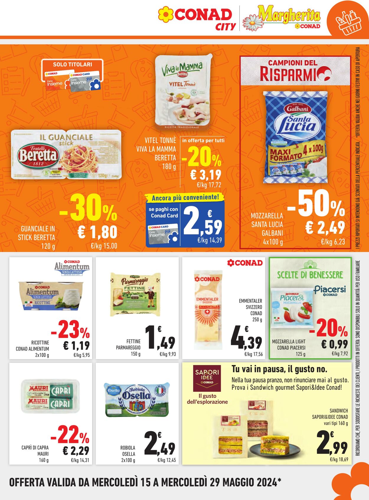 Volantino Conad 15.05.2024 - 29.05.2024