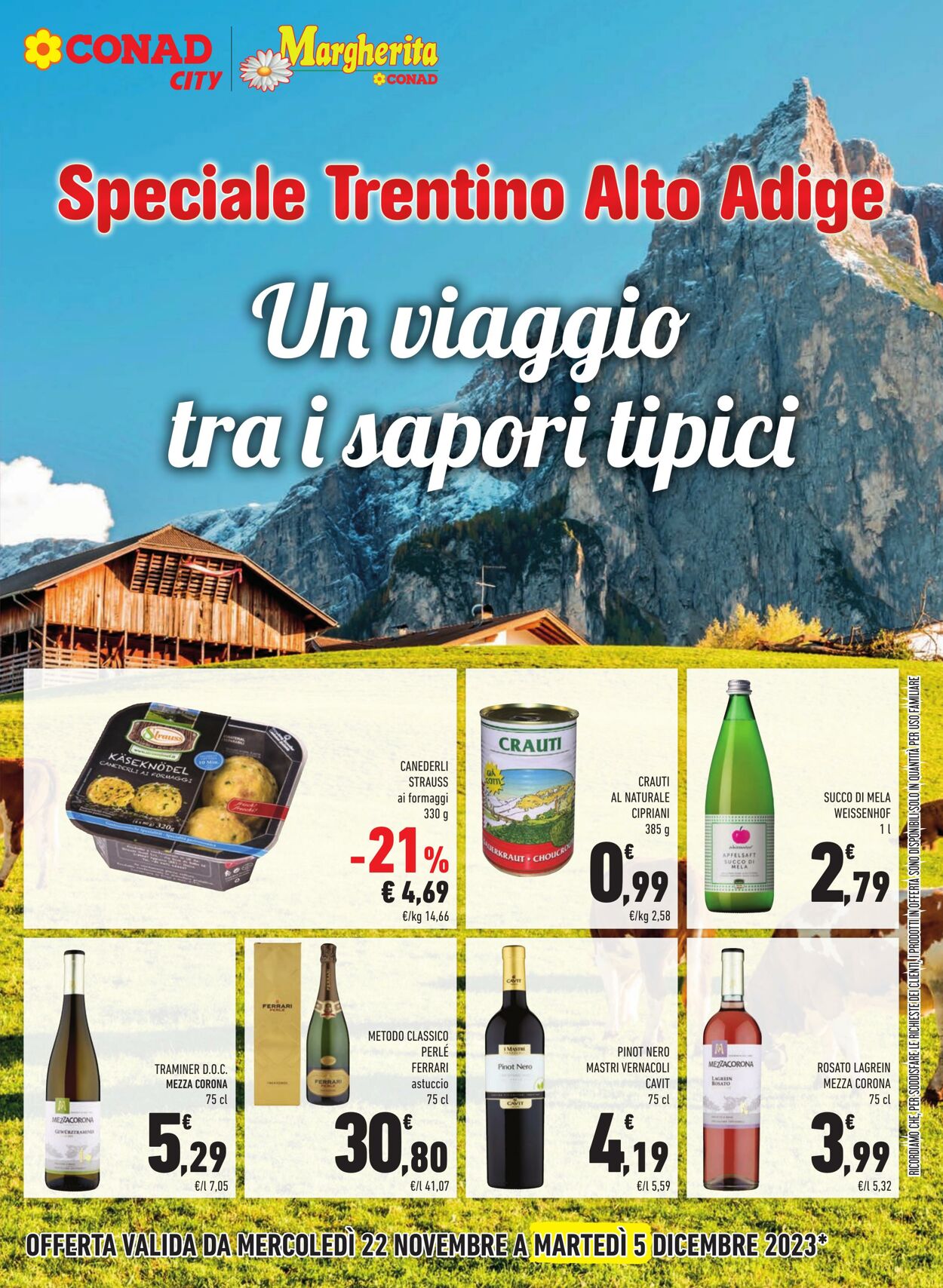 Volantino Conad 22.11.2023 - 05.12.2023