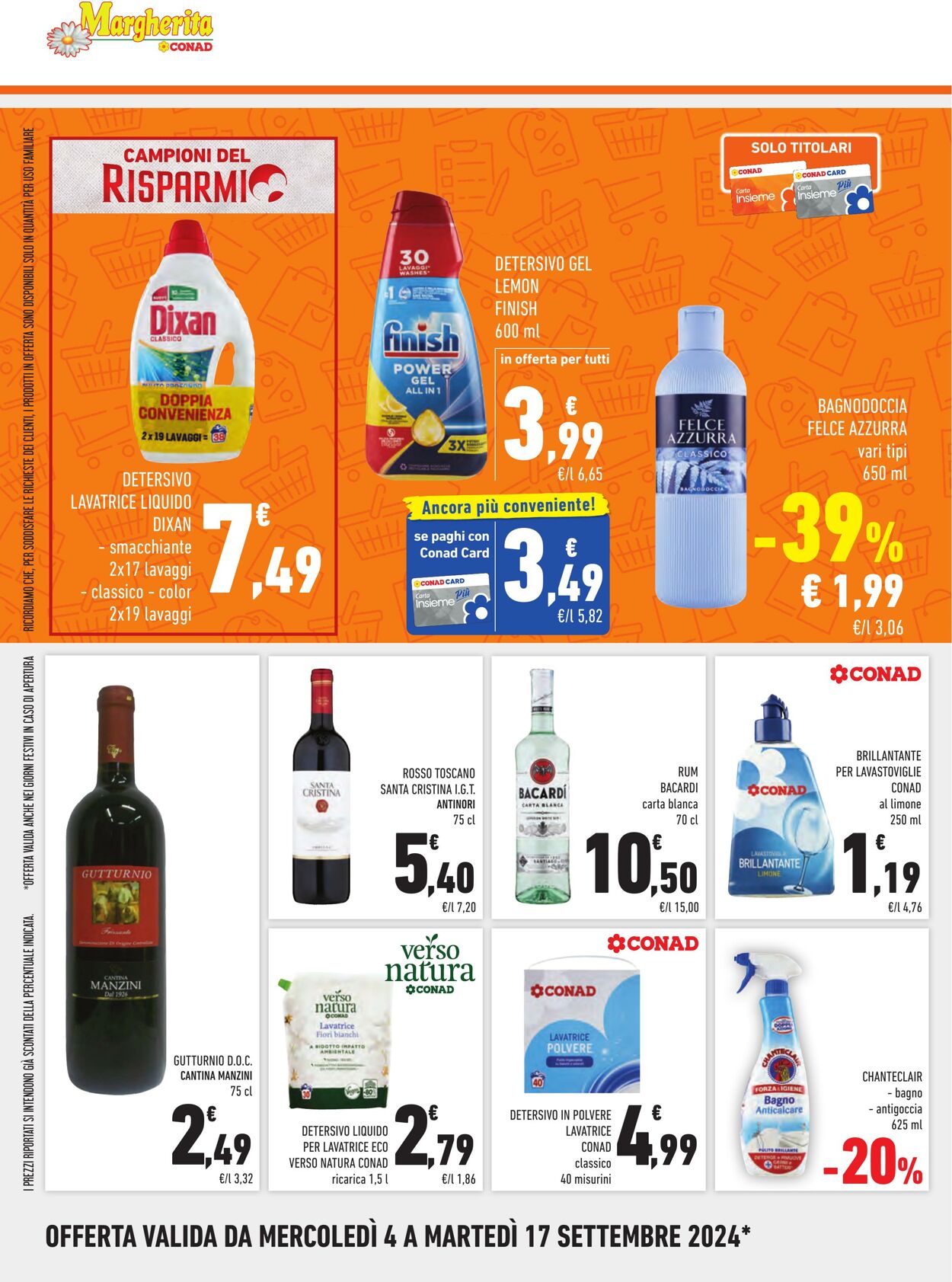 Volantino Conad 04.09.2024 - 17.09.2024