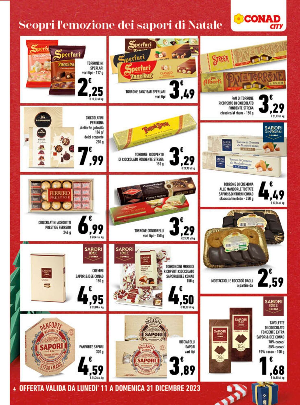 Volantino Conad 11.12.2023 - 31.12.2023