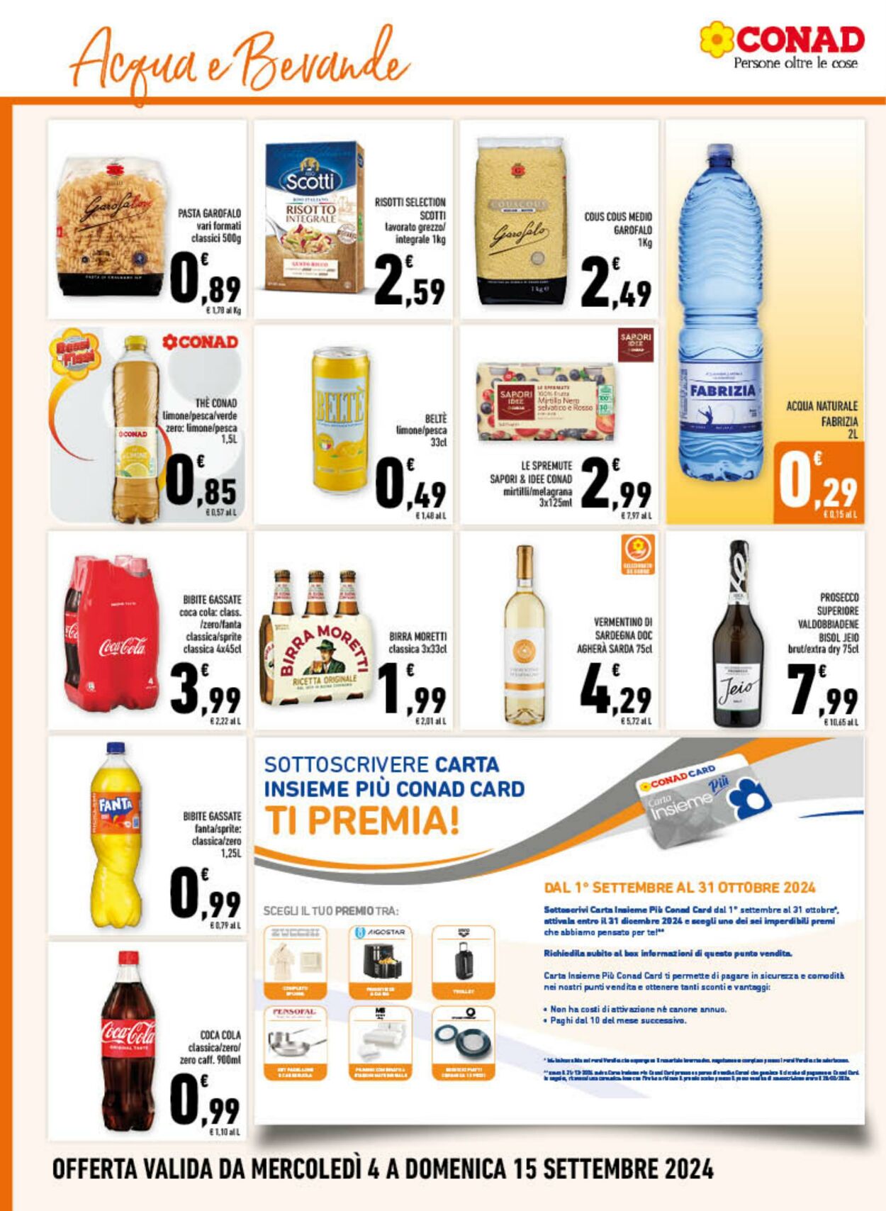 Volantino Conad 04.09.2024 - 15.09.2024