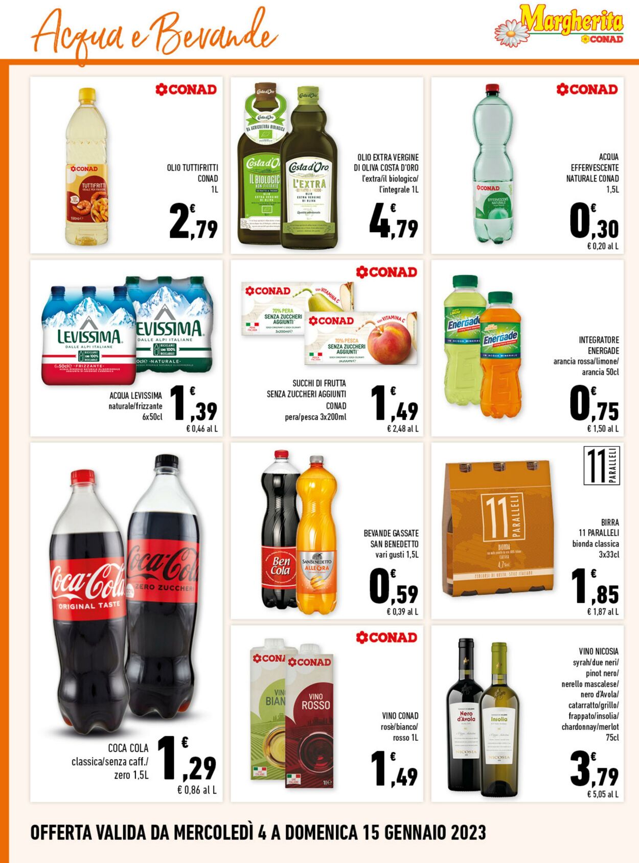 Volantino Conad 04.01.2023 - 15.01.2023