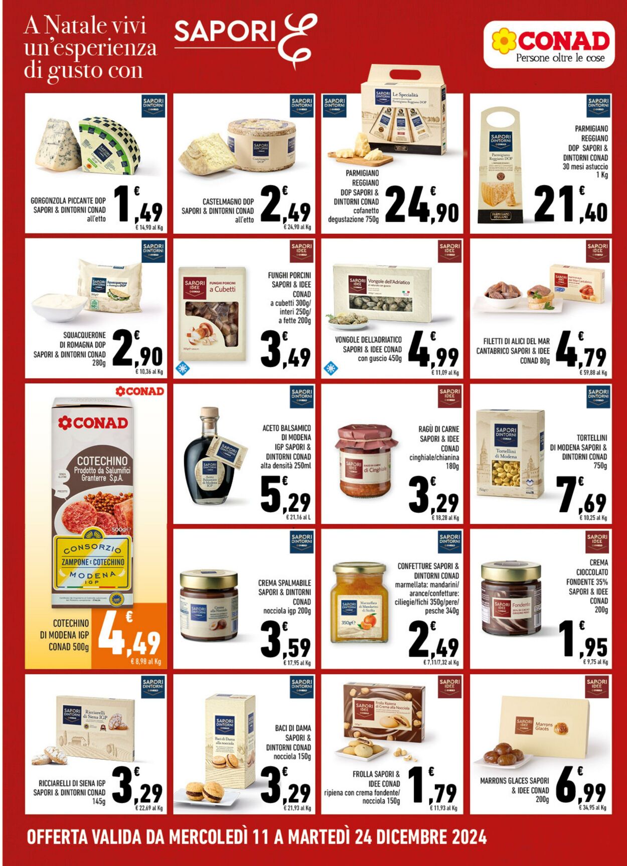 Volantino Conad 11.12.2024 - 24.12.2024