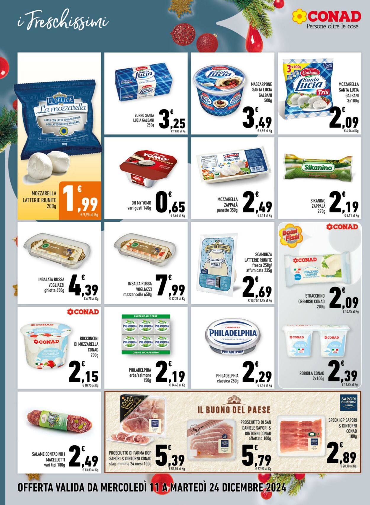 Volantino Conad 11.12.2024 - 24.12.2024