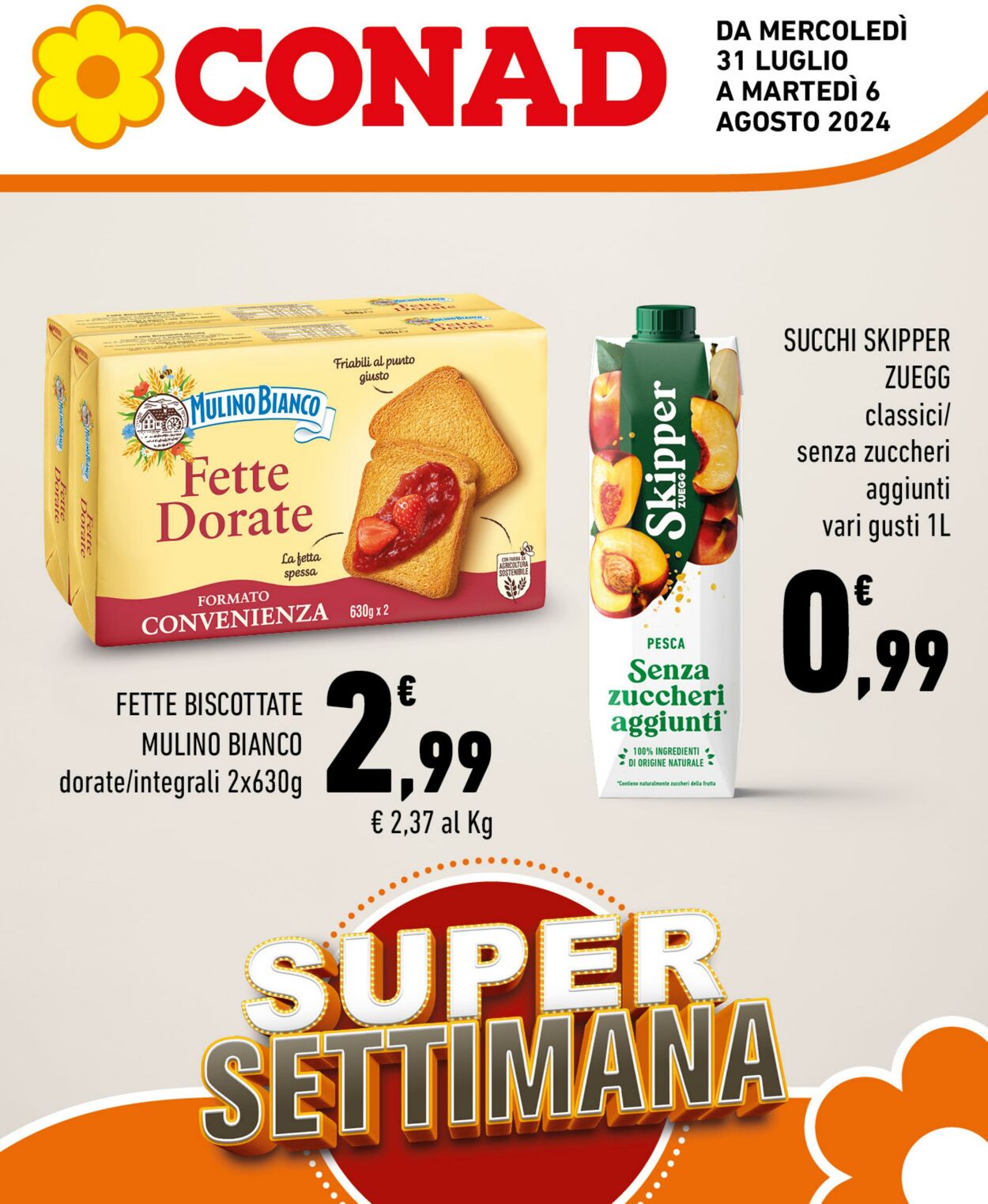 Volantino Conad 31.07.2024 - 06.08.2024