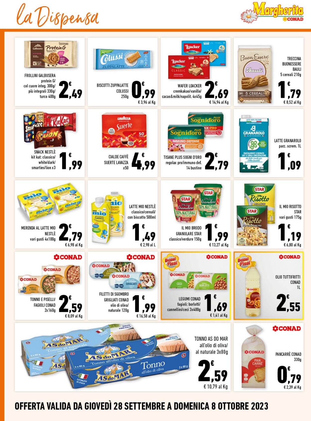 Volantino Conad 28.09.2023 - 07.10.2023