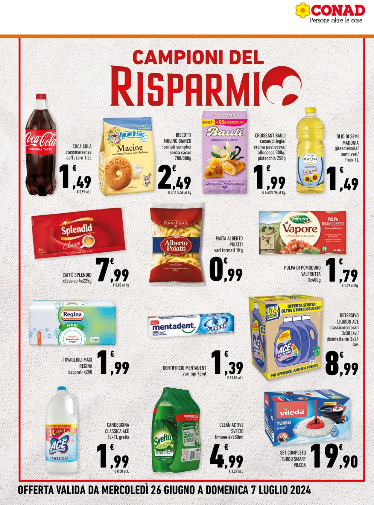 Volantino Conad 26.06.2024 - 07.07.2024