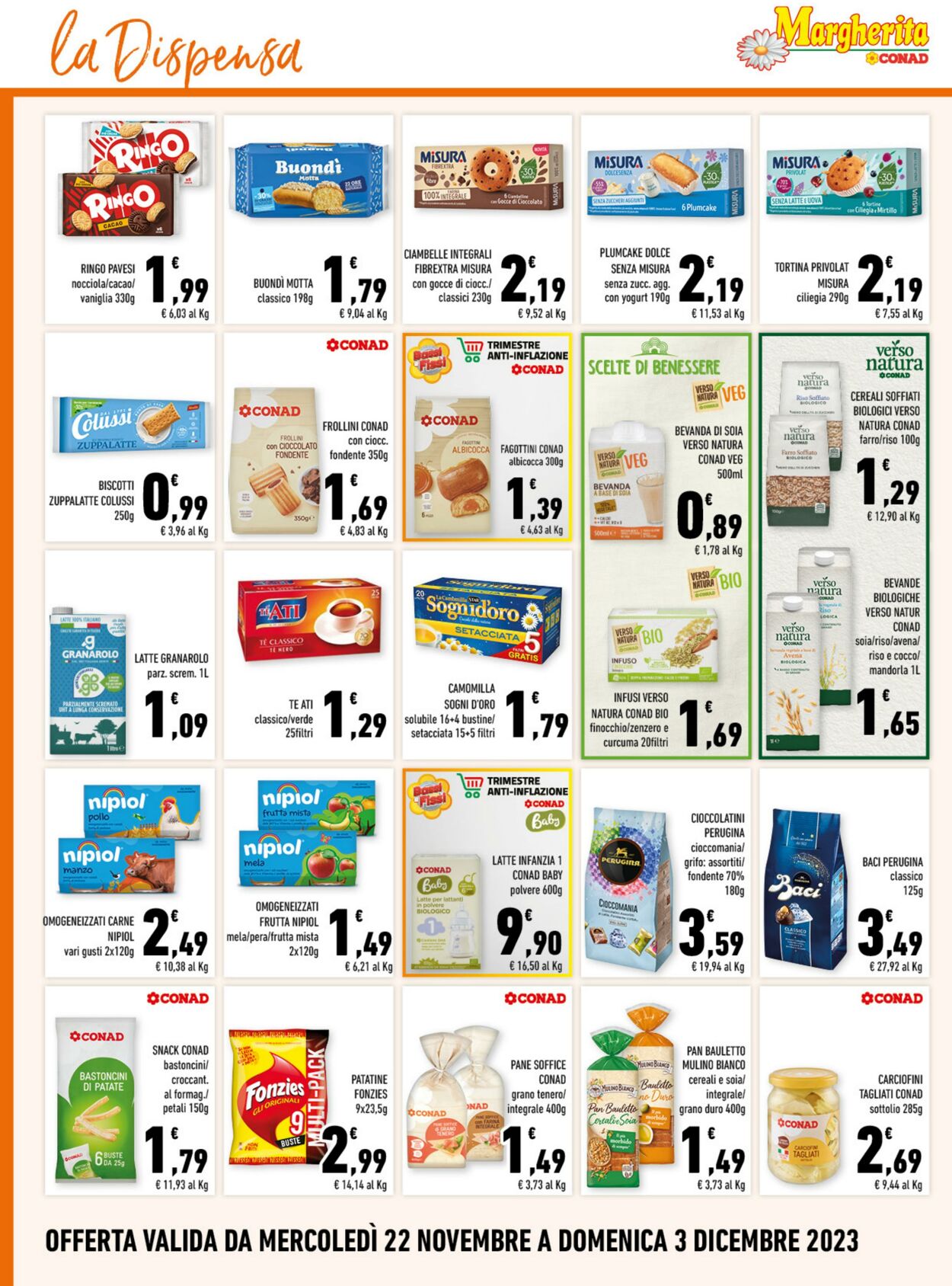 Volantino Conad 22.11.2023 - 03.12.2023