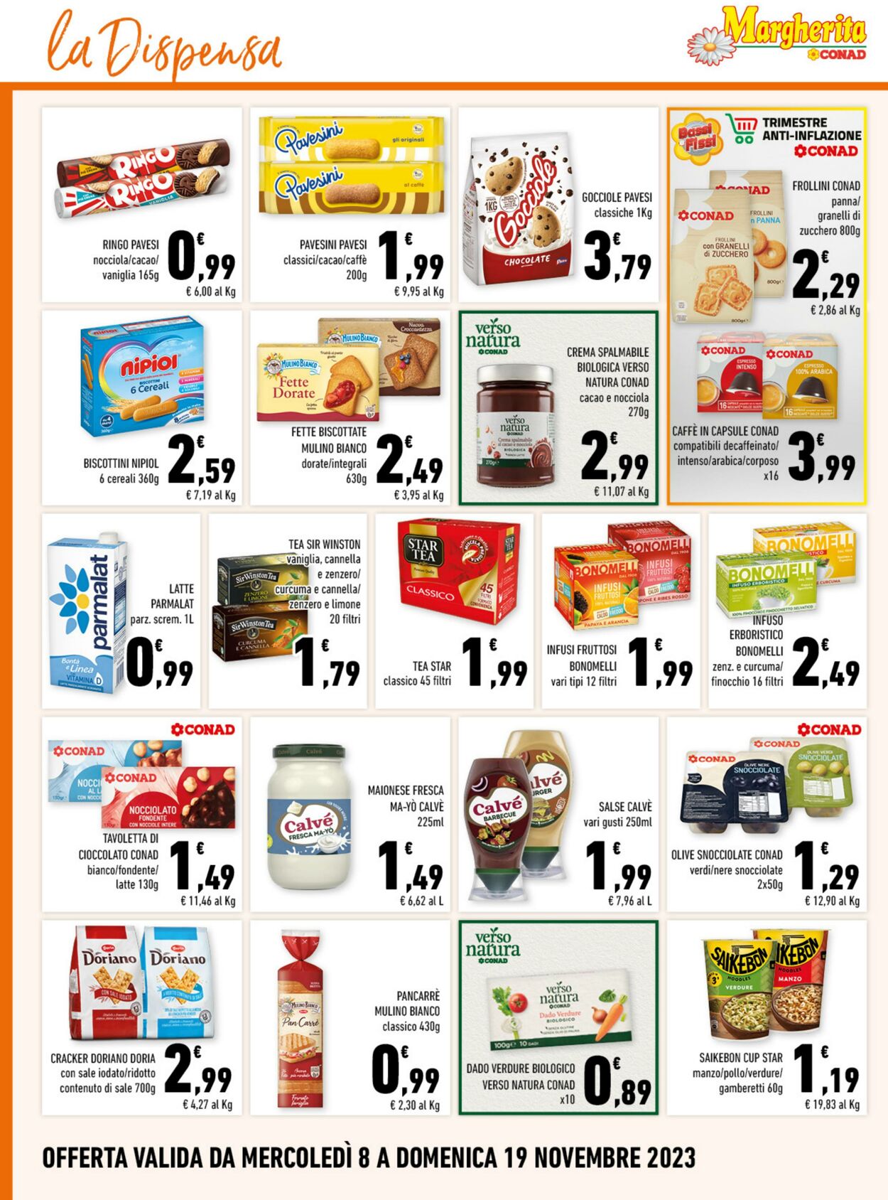 Conad Volantino Promozionale - Margherita - Palermo - Valido da 08.11 a  19.11 - Pagina N. 8 