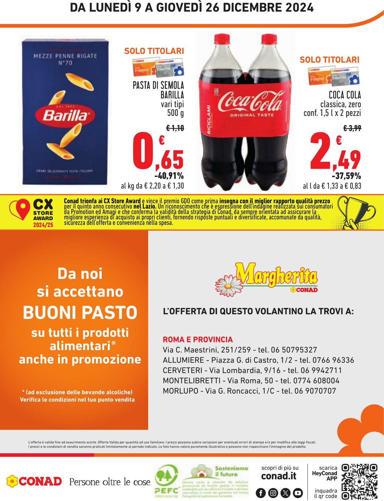 Volantino Conad 09.12.2024 - 26.12.2024