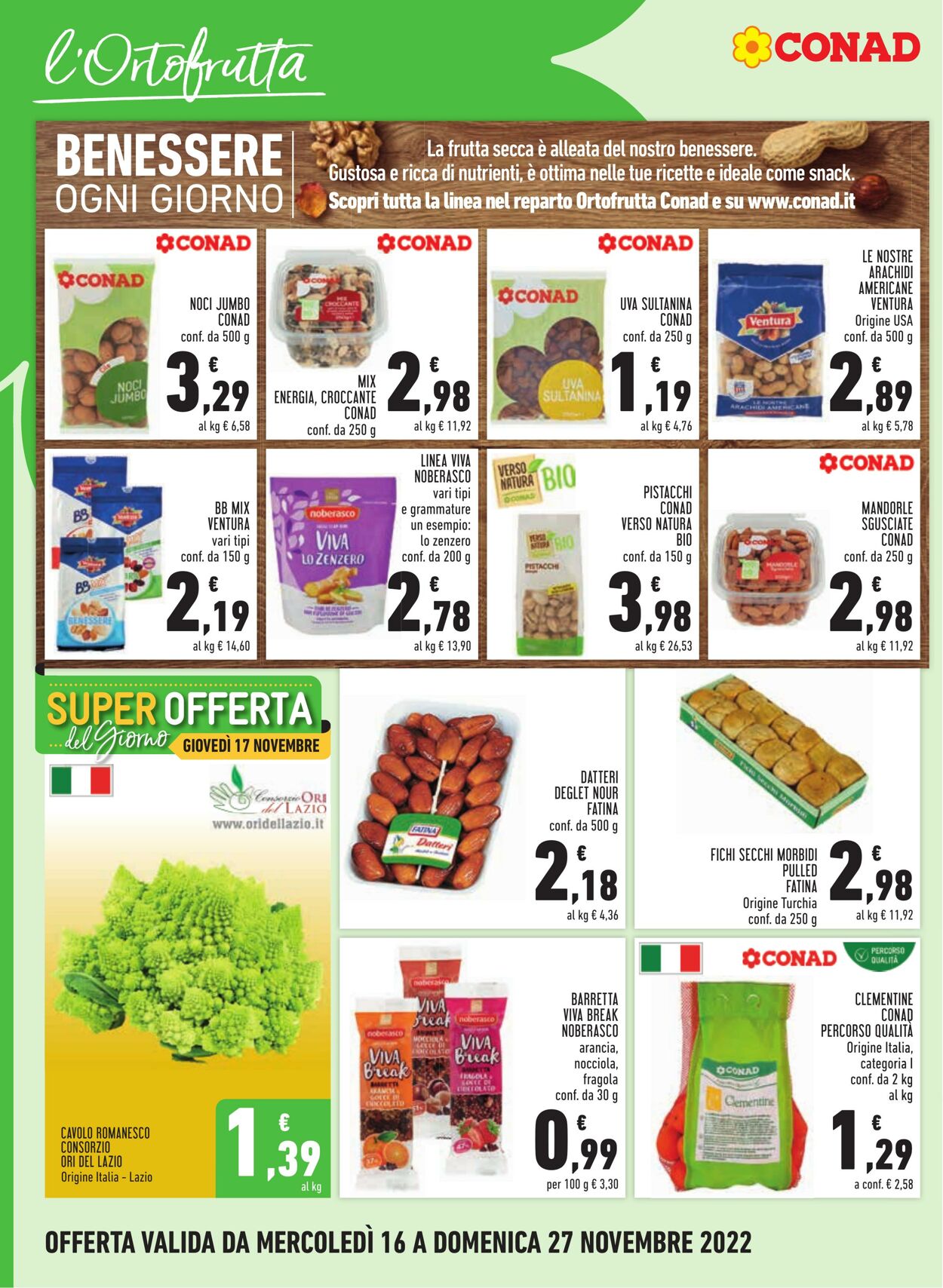 Volantino Conad 16.11.2022 - 27.11.2022