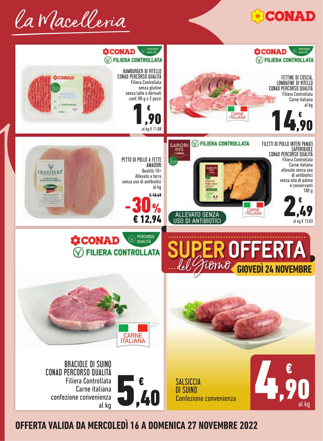 Volantino Conad 16.11.2022 - 27.11.2022