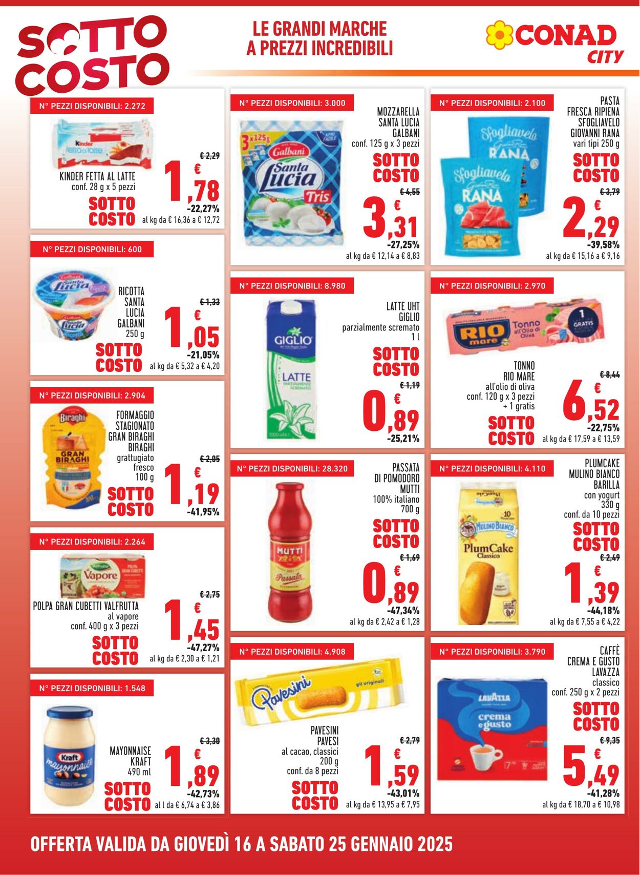 Volantino Conad 16.01.2025 - 28.01.2025