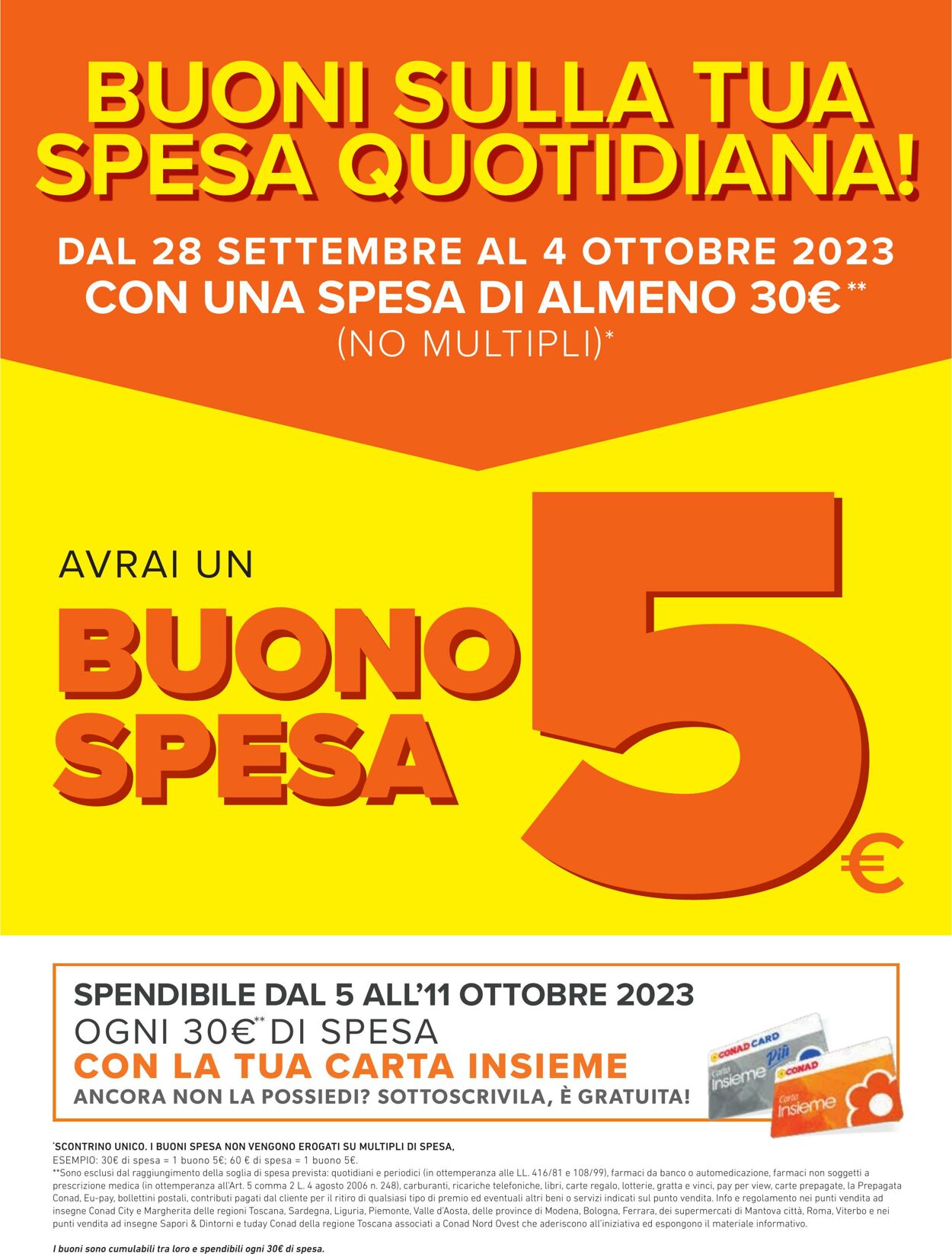 Volantino Conad 28.09.2023 - 07.10.2023