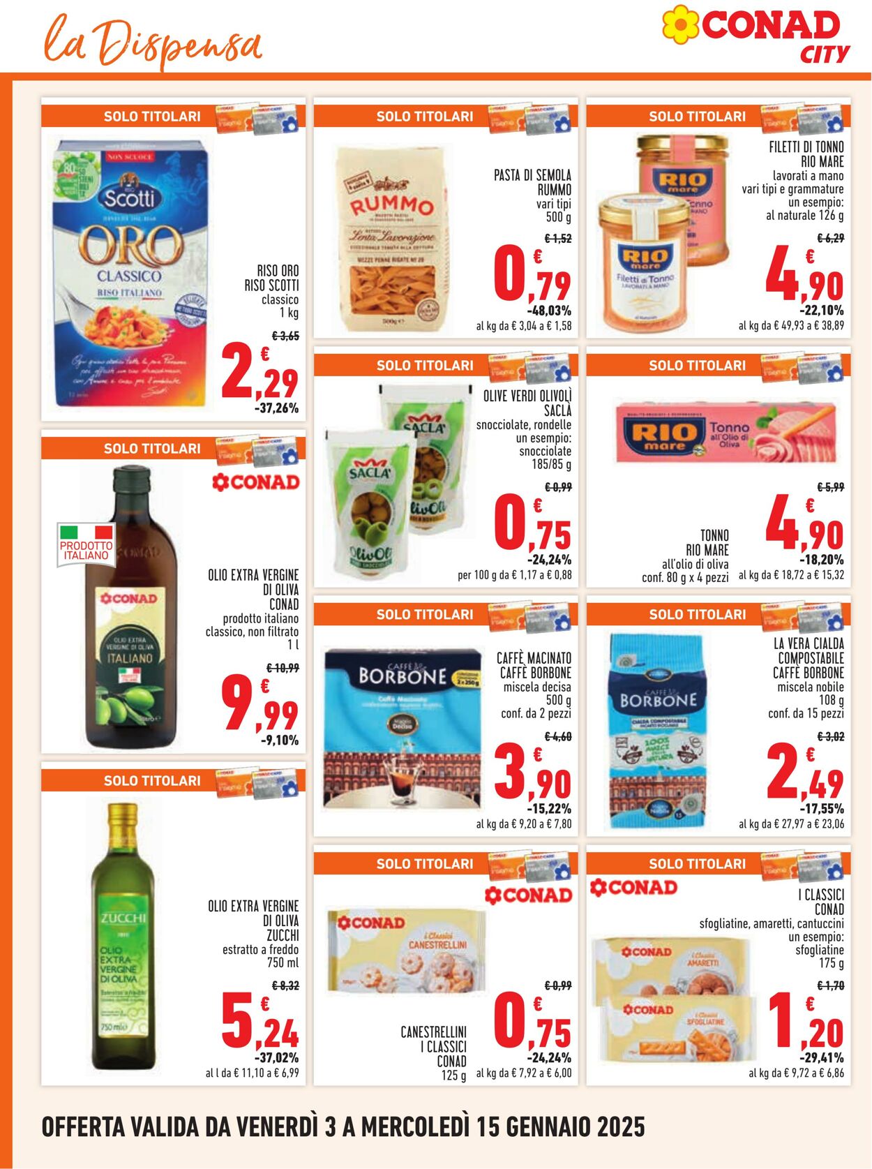 Volantino Conad 03.01.2025 - 15.01.2025