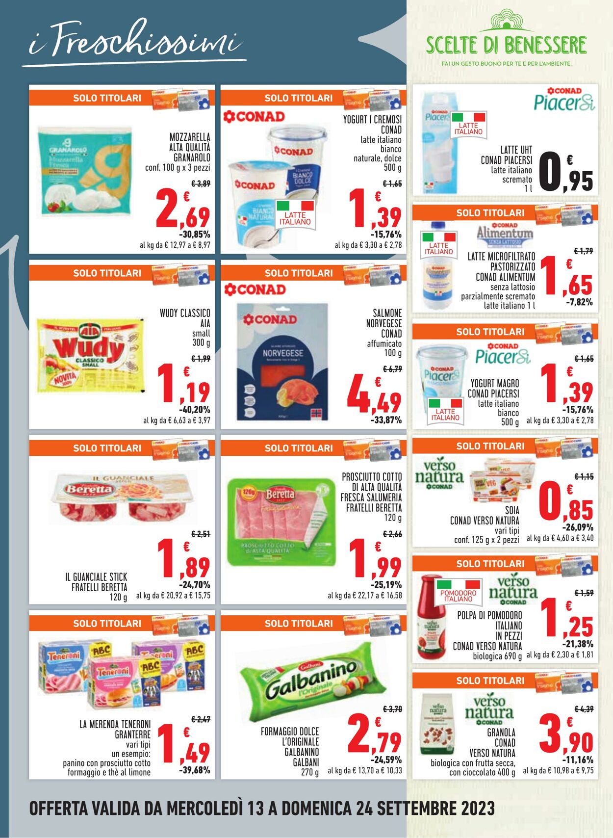 Volantino Conad 13.09.2023 - 24.09.2023