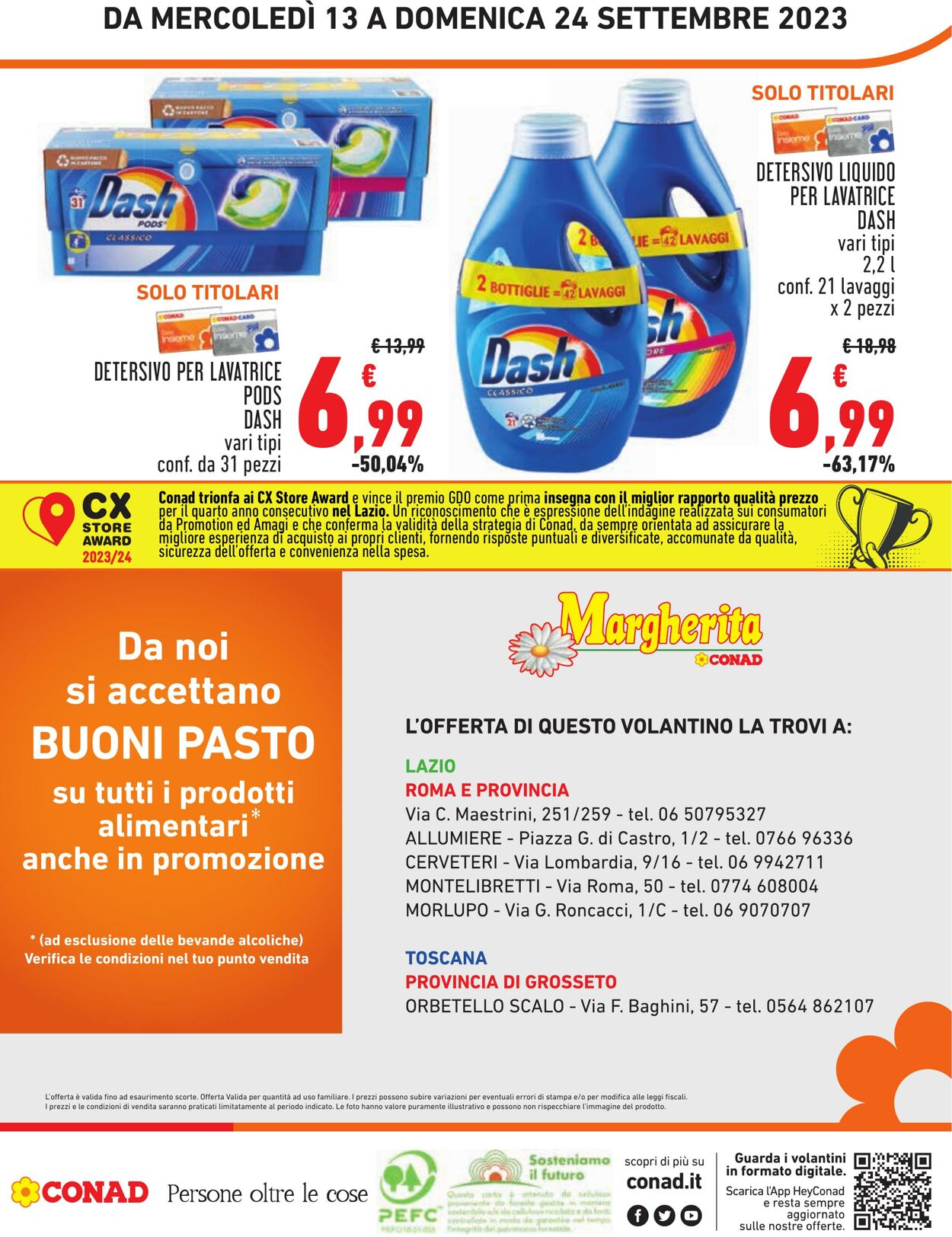 Volantino Conad 13.09.2023 - 24.09.2023