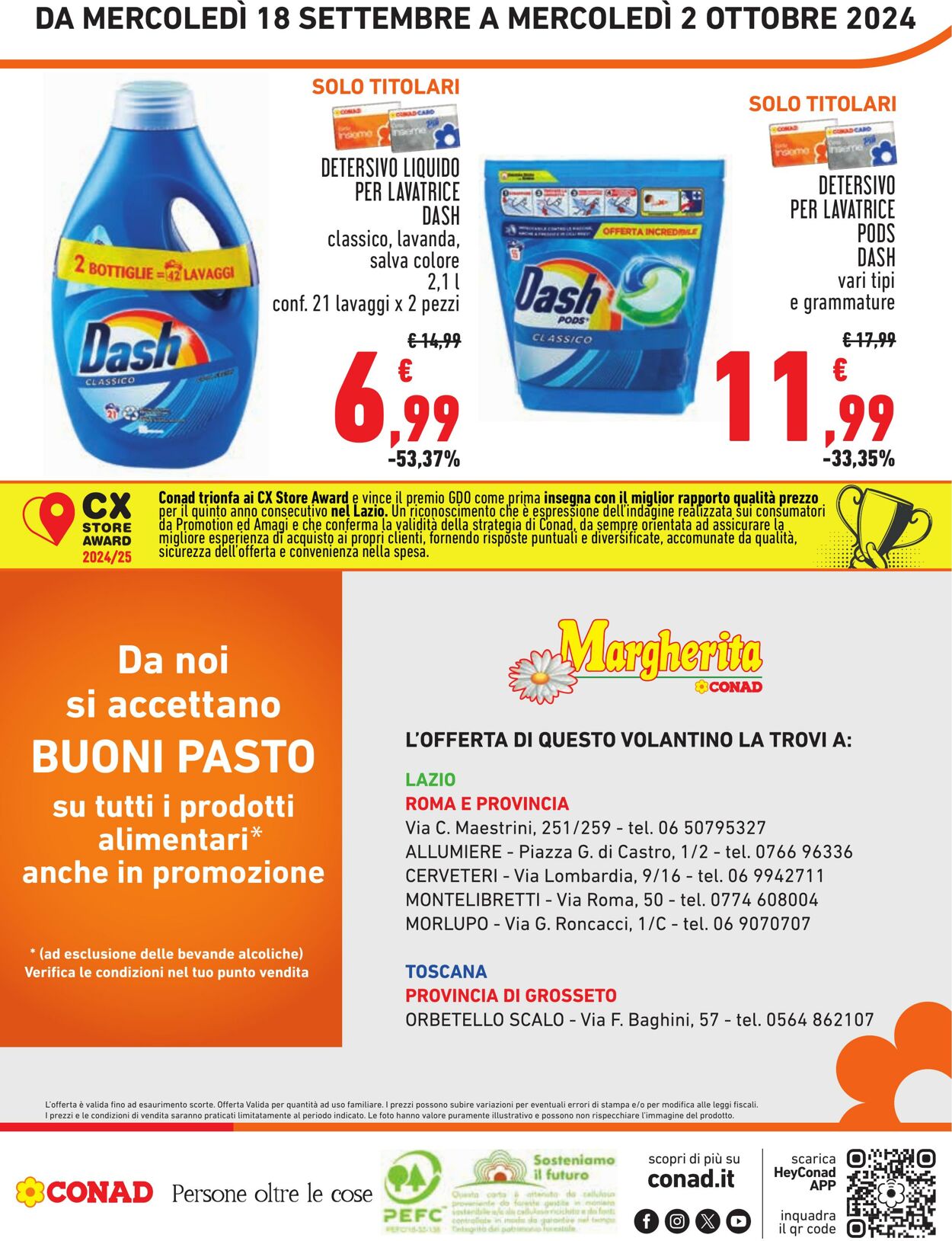 Volantino Conad 18.09.2024 - 02.10.2024