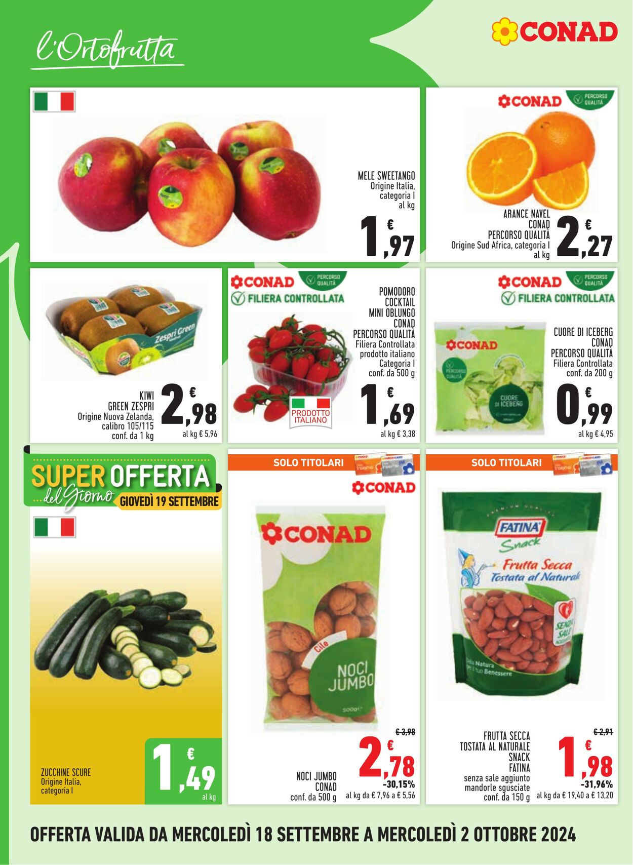 Volantino Conad 18.09.2024 - 02.10.2024