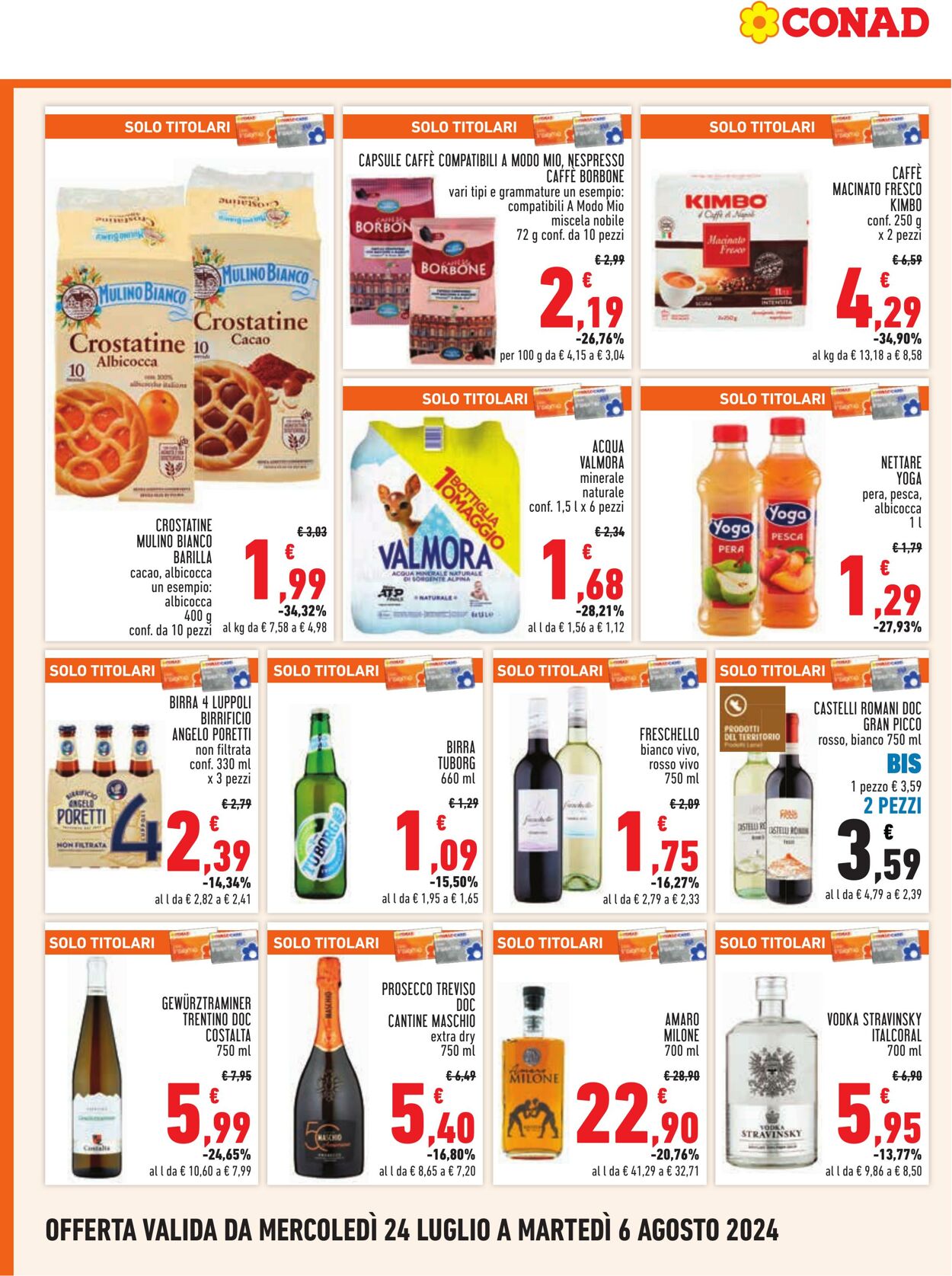 Volantino Conad 24.07.2024 - 06.08.2024