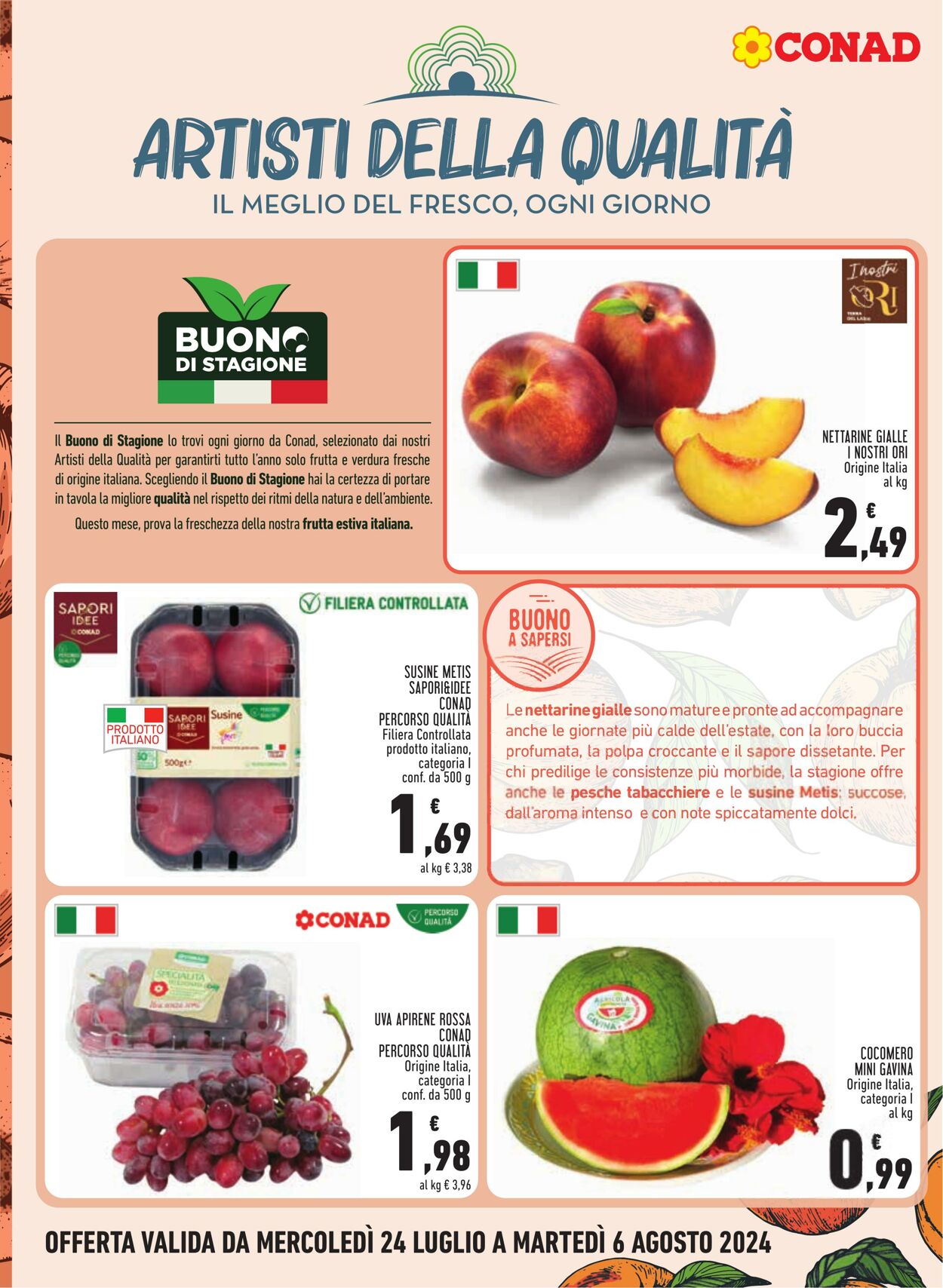 Volantino Conad 24.07.2024 - 06.08.2024