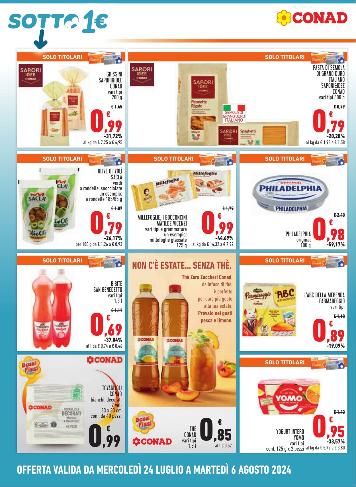 Volantino Conad 24.07.2024 - 06.08.2024