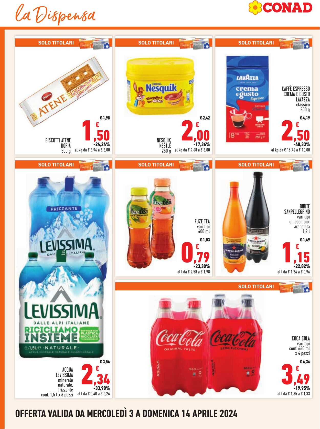 Volantino Conad 03.04.2024 - 14.04.2024