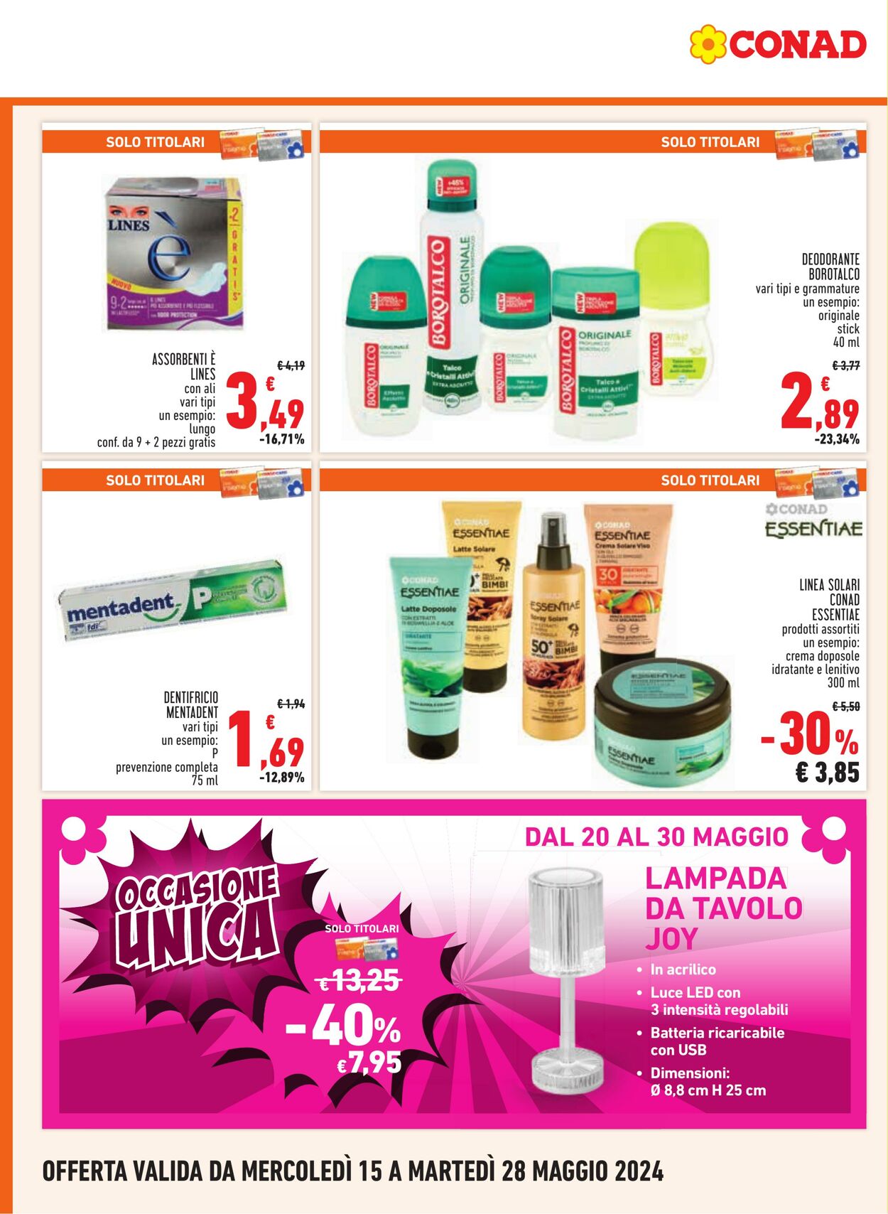 Volantino Conad 15.05.2024 - 28.05.2024