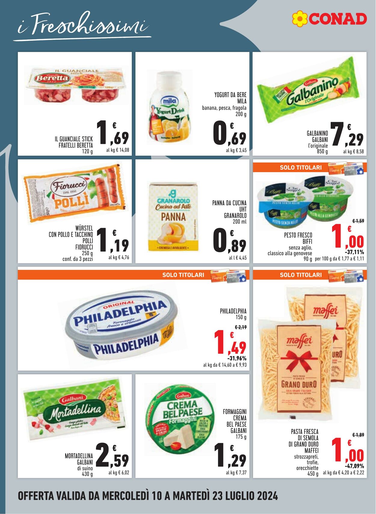 Volantino Conad 10.07.2024 - 23.07.2024